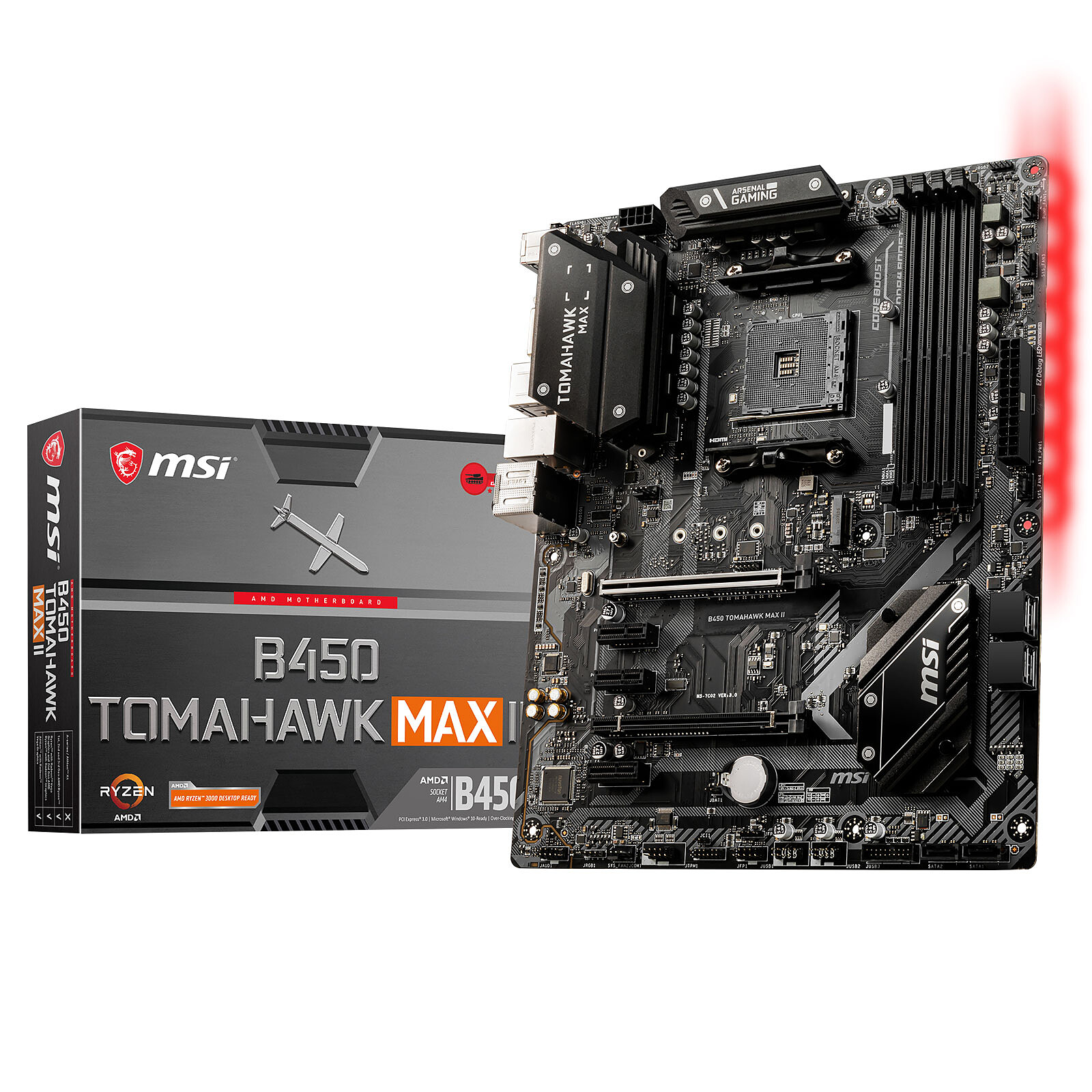 MSI B550 MAG Tomahawk Max WiFi AMD AM4 ATX Motherboard - Micro Center