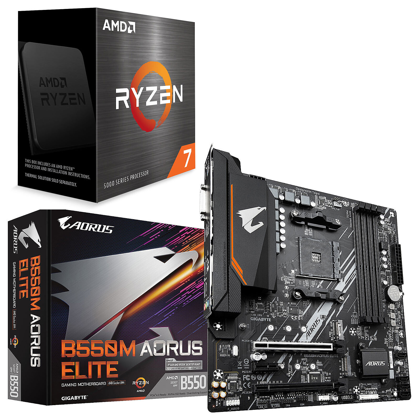 AMD Ryzen 7 5800X Eight Core 4.7GHz, Gigabyte B550 Gaming X