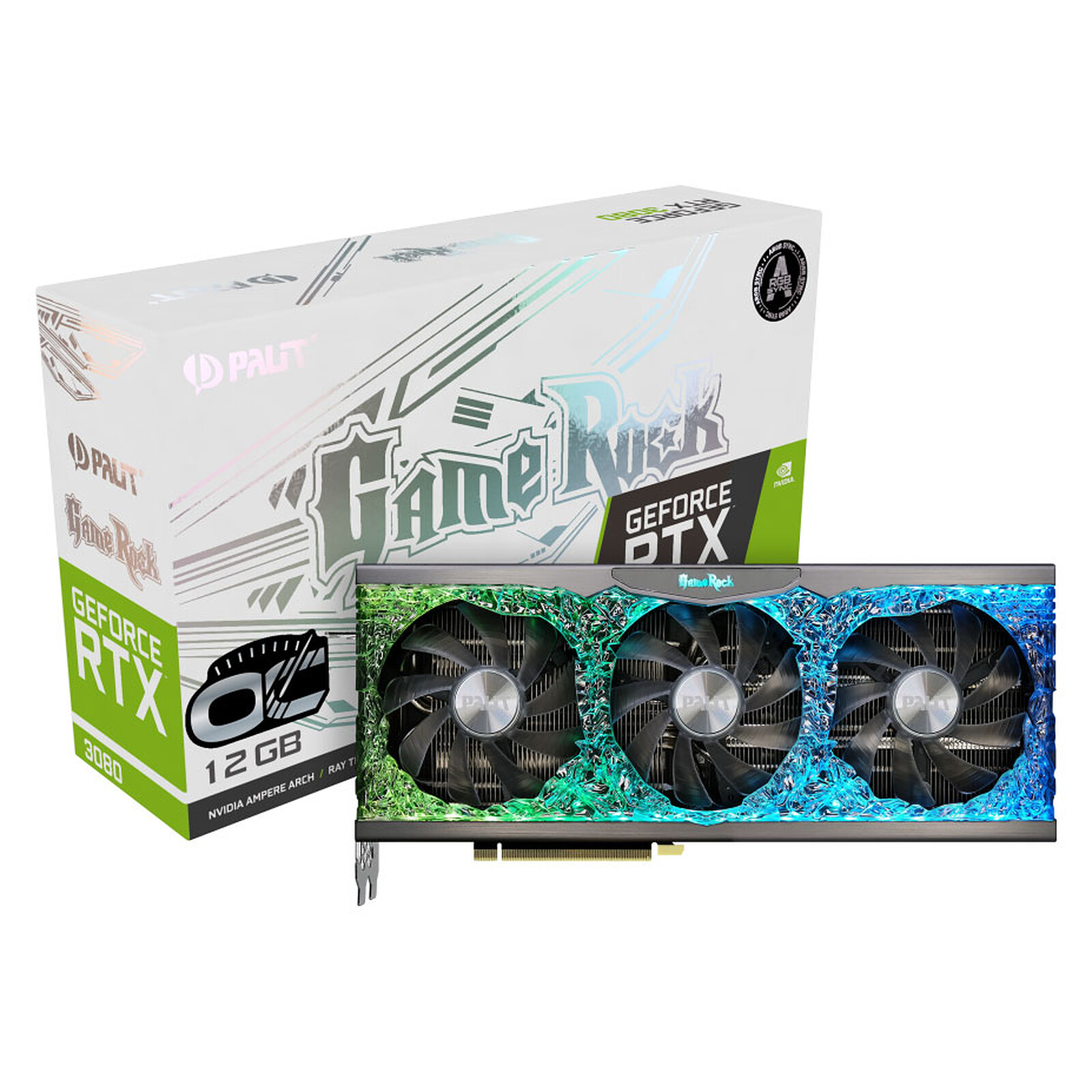 Palit GeForce RTX 3080 GameRock OC 12GB (LHR) - Graphics card