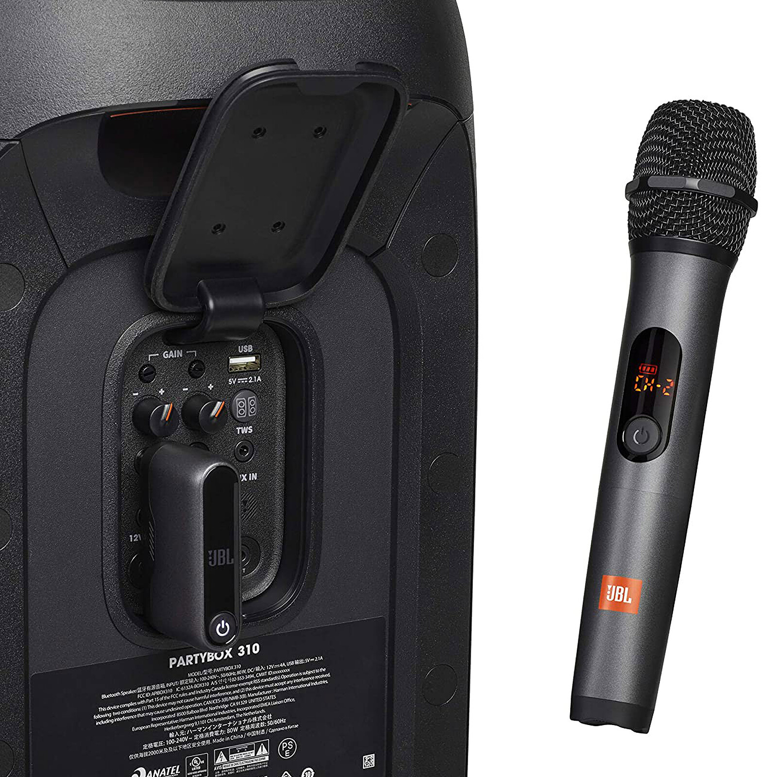 Microphone sans fil professionnel 2 en 1 Microphone filaire pour