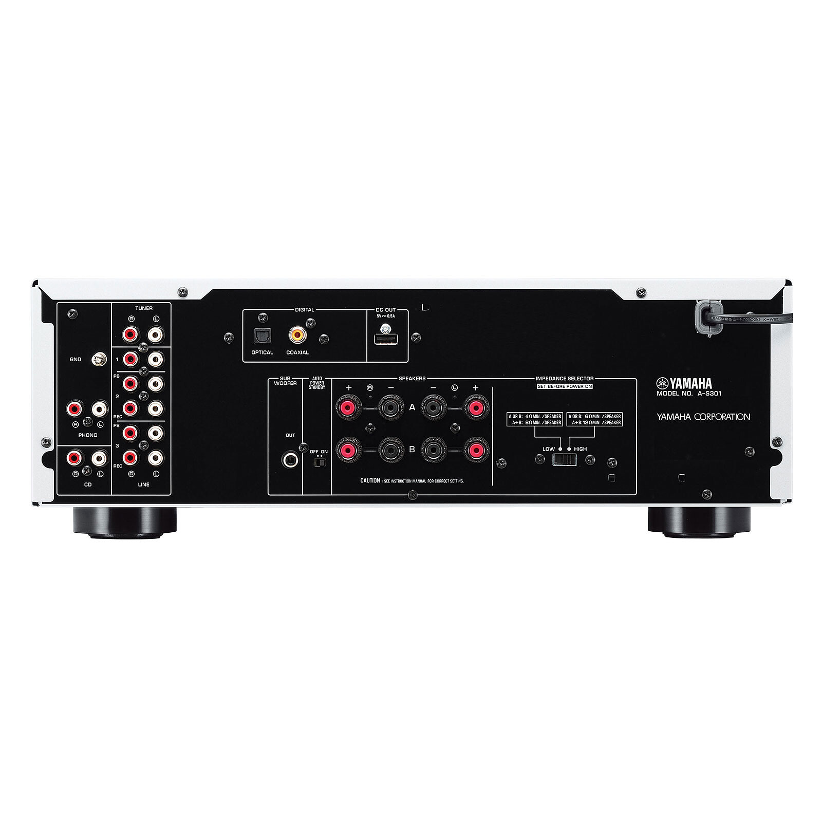 Amplificateur hifi Yamaha AS301 BLACK - DARTY Réunion