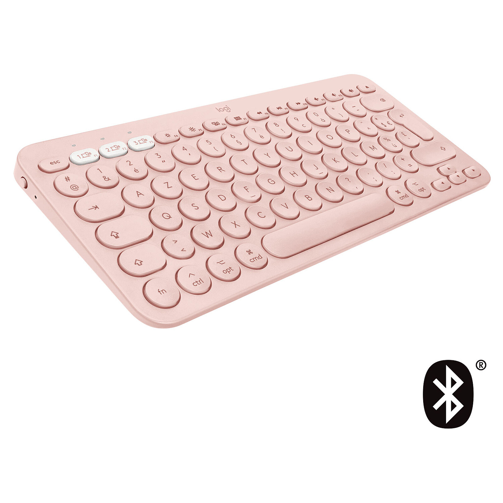 Logitech K380 Multi-Device Bluetooth for Mac (Pink) - Tablet keyboard Logitech on LDLC