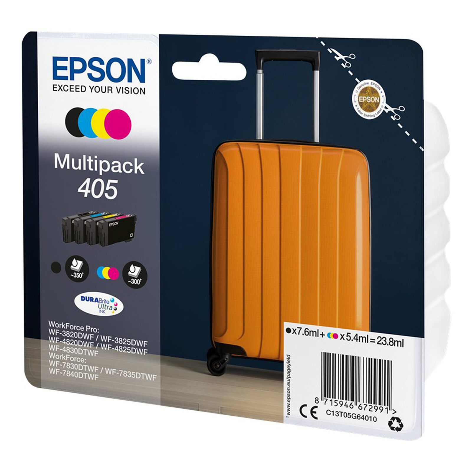 Epson Valise 405 4 couleurs - Cartouche imprimante - LDLC
