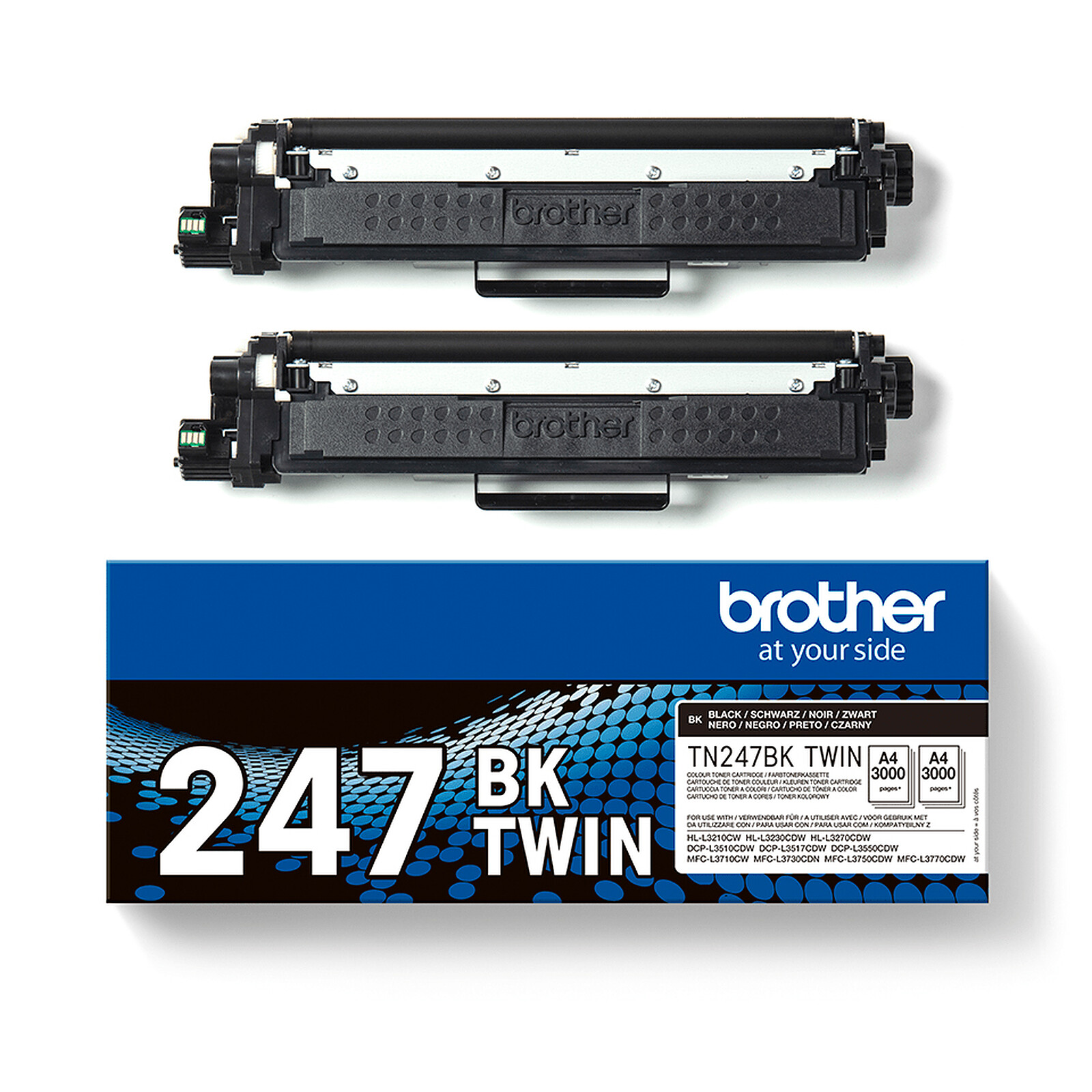 Toner Noir de marque 247BK pour imprimante BROTHER MFC L3730CDN