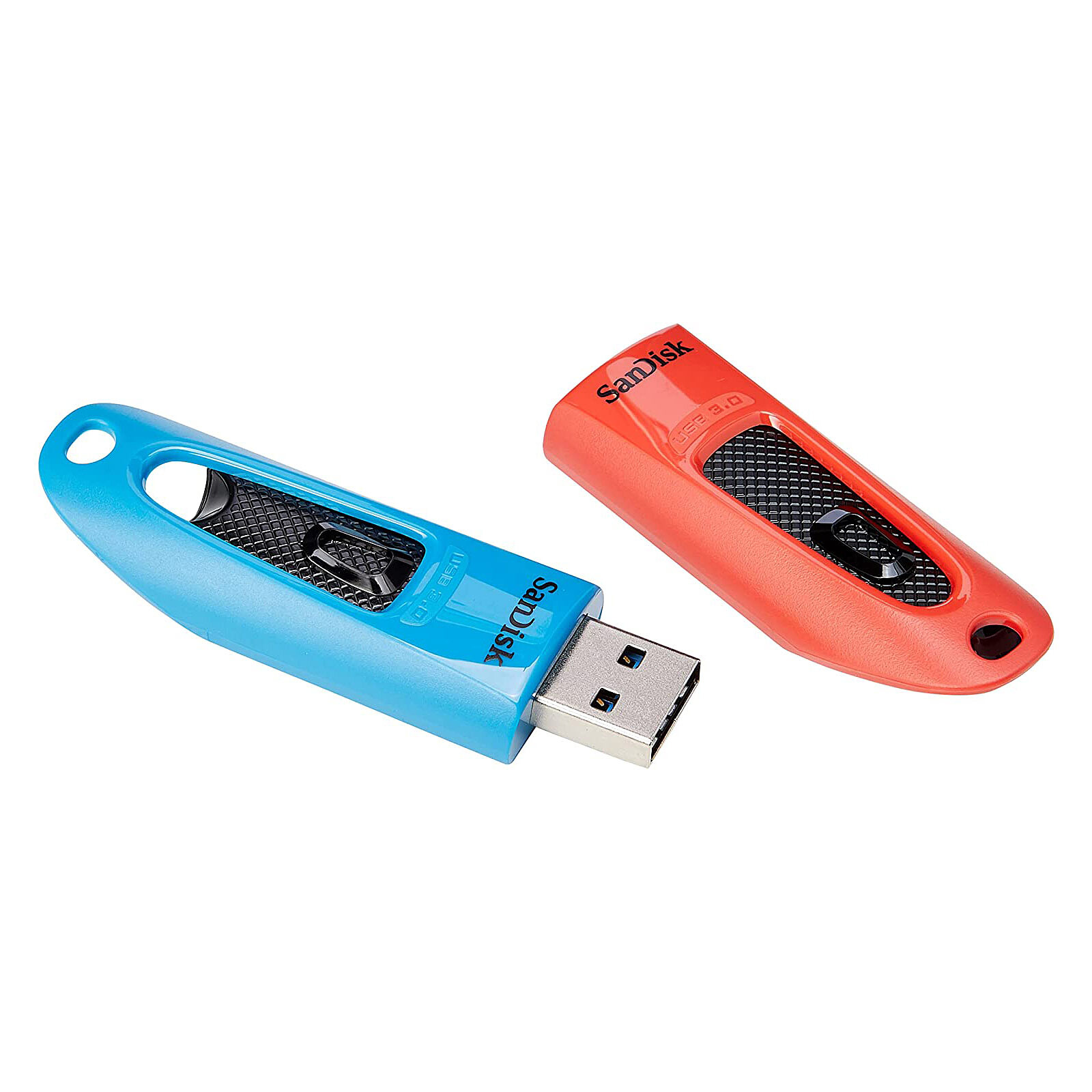 SanDisk Ultra USB 3.0 64 GB Blu/Rosso (Confezione da 2