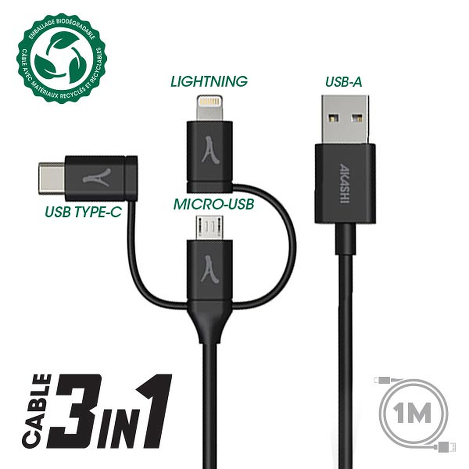 Câble USB 3.0 pour périphérique micro USB (3 mètres) - USB - Garantie 3 ans  LDLC