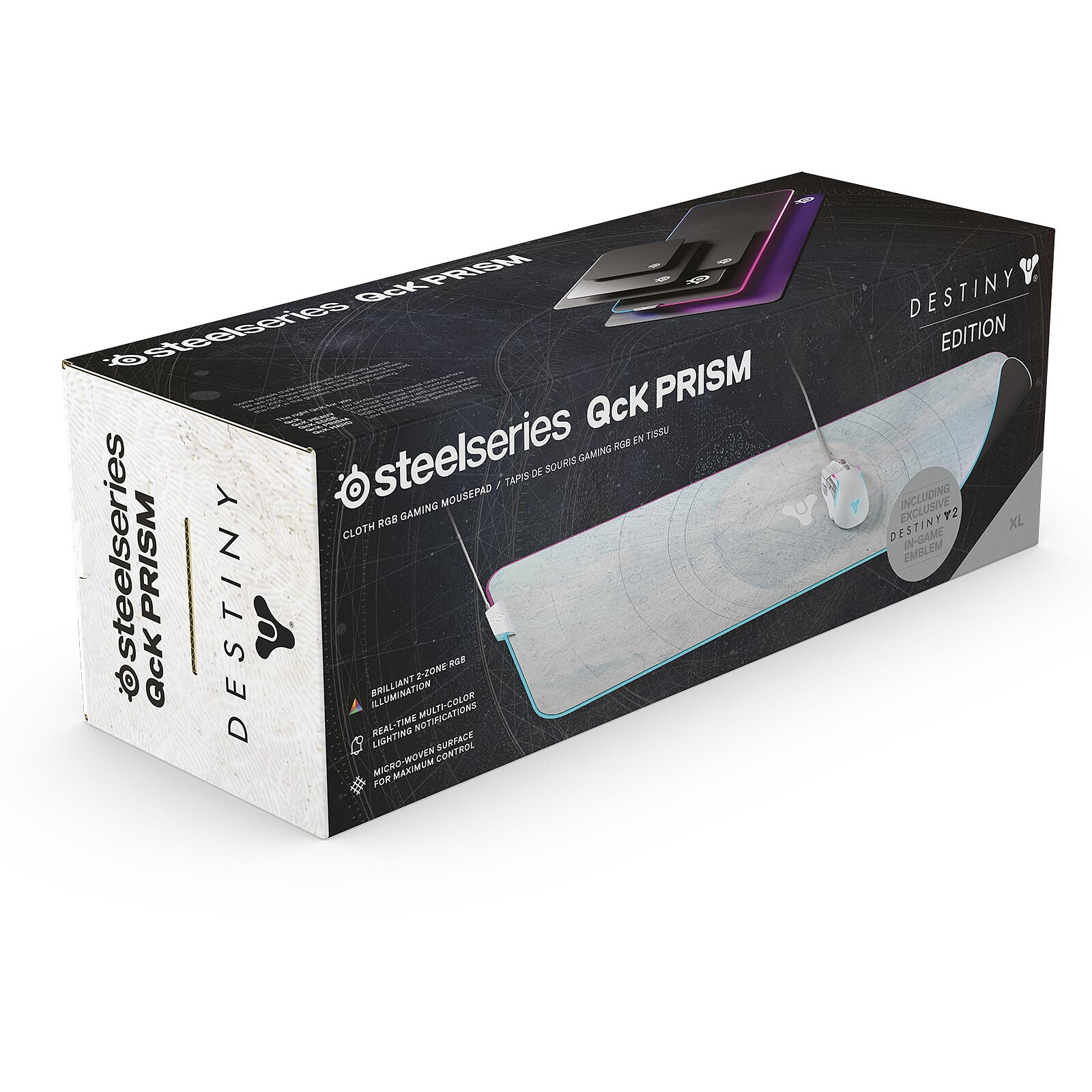 SteelSeries QcK Prism - Tapis de souris - Garantie 3 ans LDLC