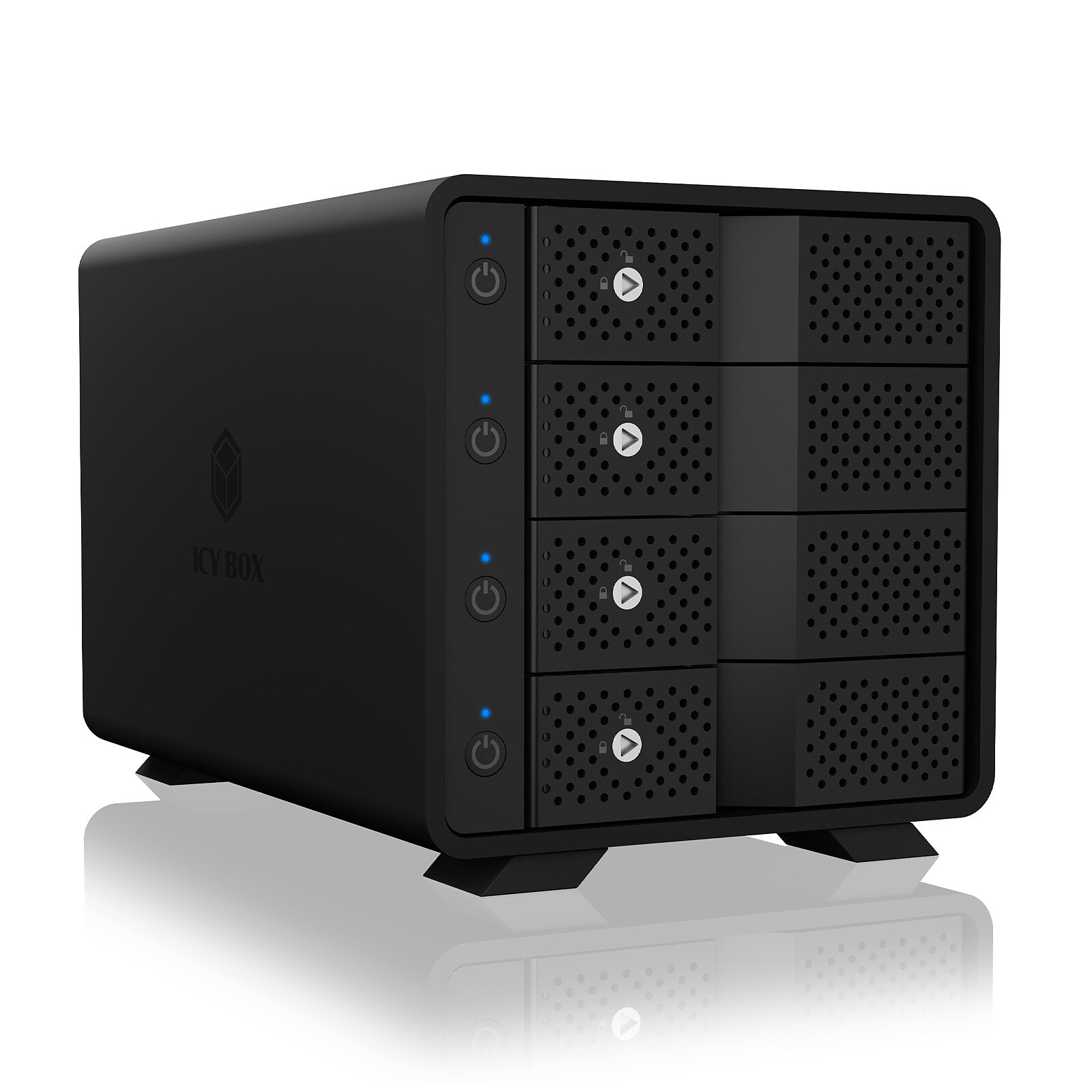 ICY BOX IB-273StU3 External Enclosure for 2.5 SATA HDD/SSD with USB 3.0  Port UASP SATA III (Black)