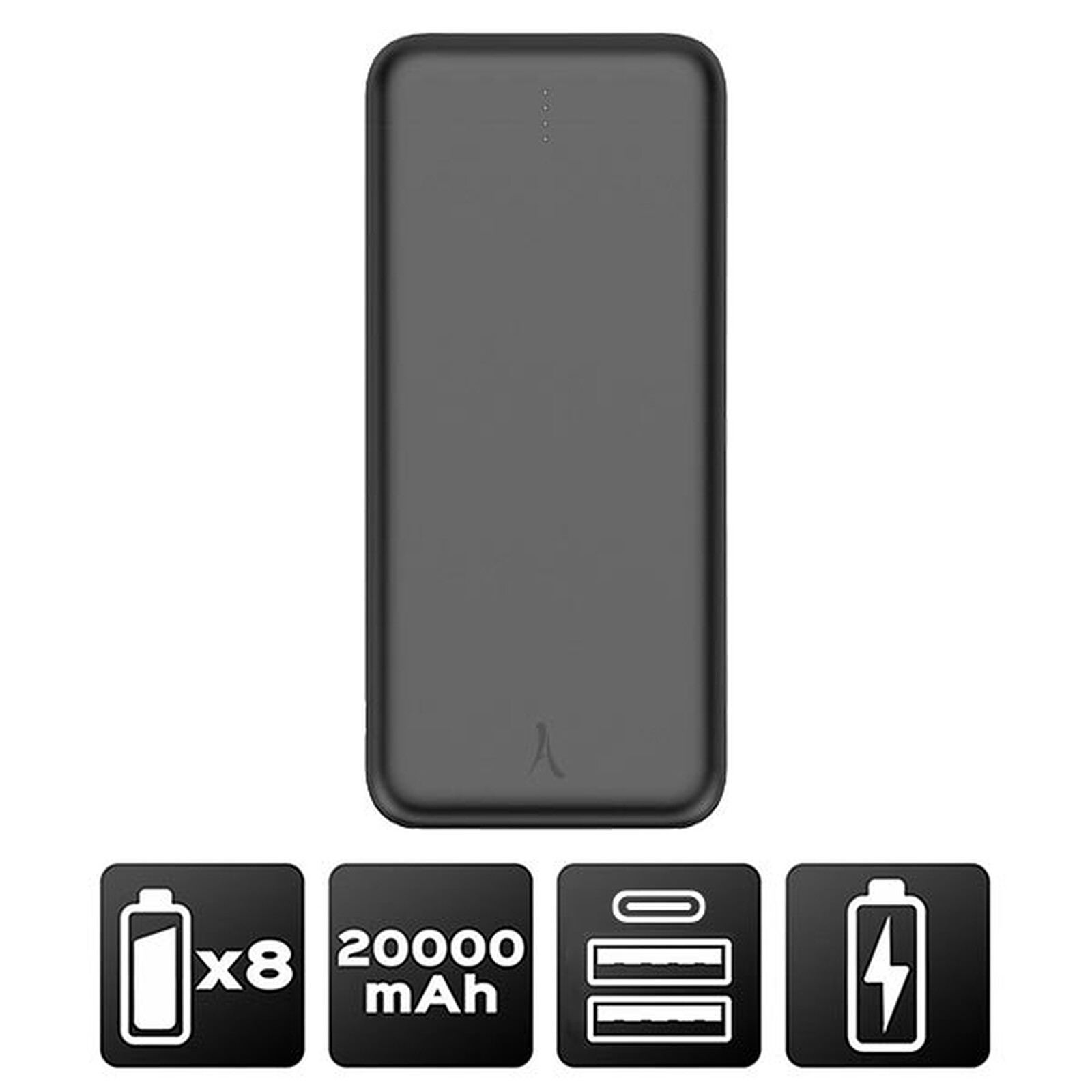 Mobility Lab Powerbank Cuir 20000 mAh (Noir) - Batterie externe - LDLC