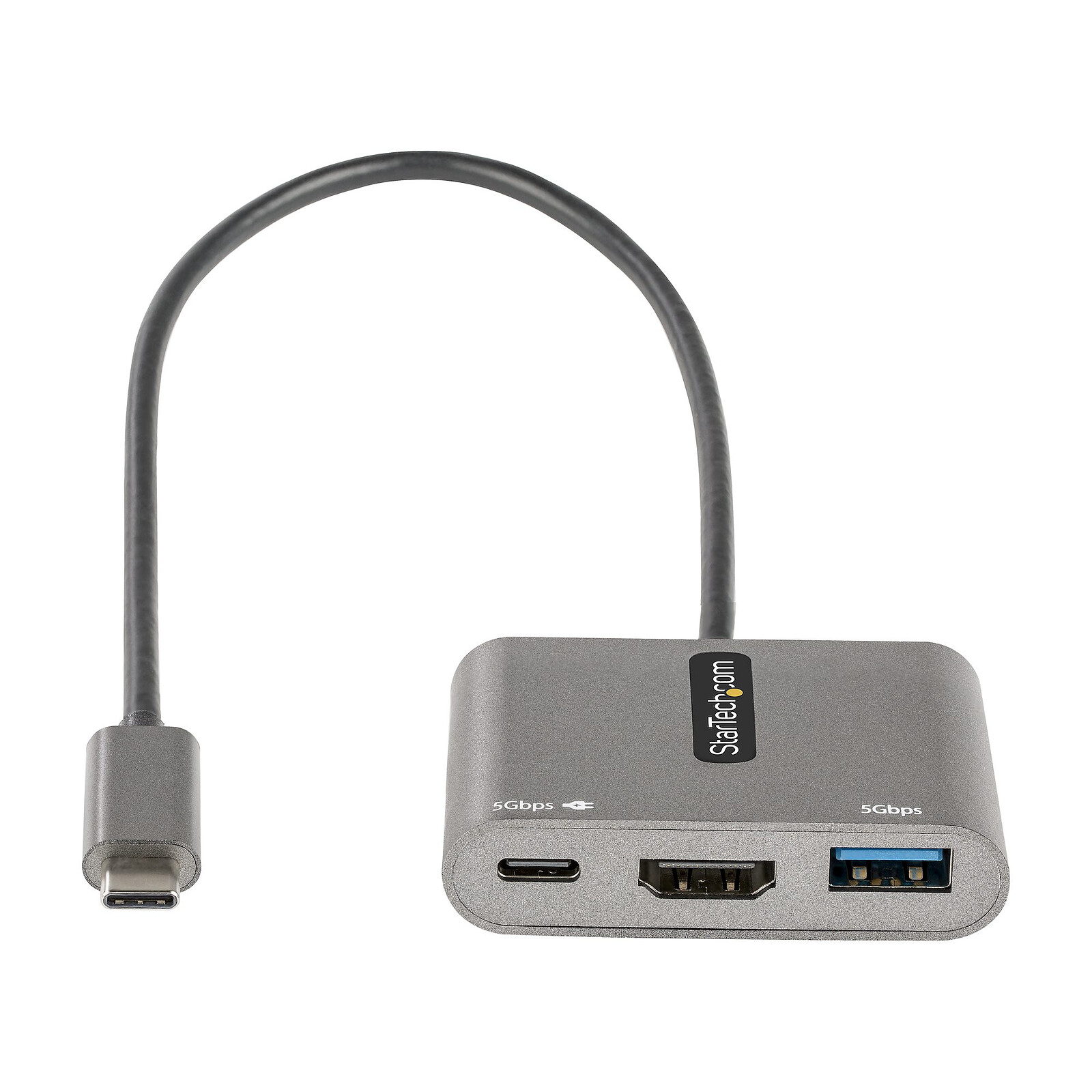 StarTech.com Hub USB-C à 3 ports USB (2 x USB type A + 1 x USB type C) et lecteur  de carte SD - Hub USB - Garantie 3 ans LDLC