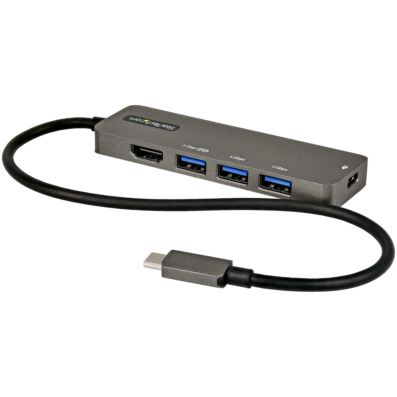 Pedir prestado Alabama financiero Adaptador multipuerto USB-C a HDMI 4K 60 Hz de StarTech.com, Hub USB 3.0 de  4 puertos y Power Delivery de 100W - Hub USB StarTech.com en LDLC