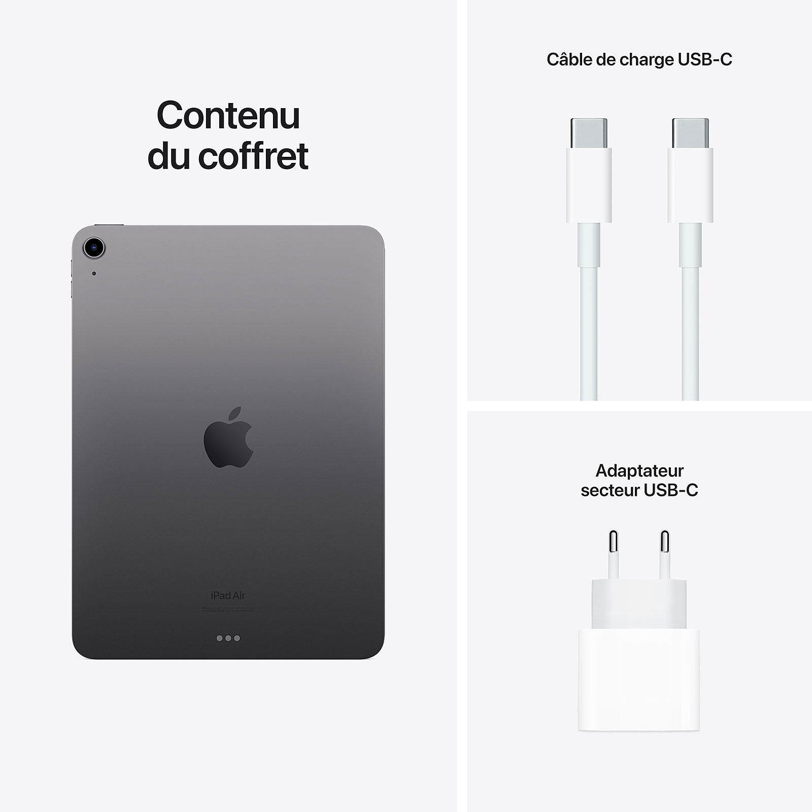 Apple iPad Air (2022) Wi-Fi 64 Go Gris Sidéral - Tablette tactile -  Garantie 3 ans LDLC