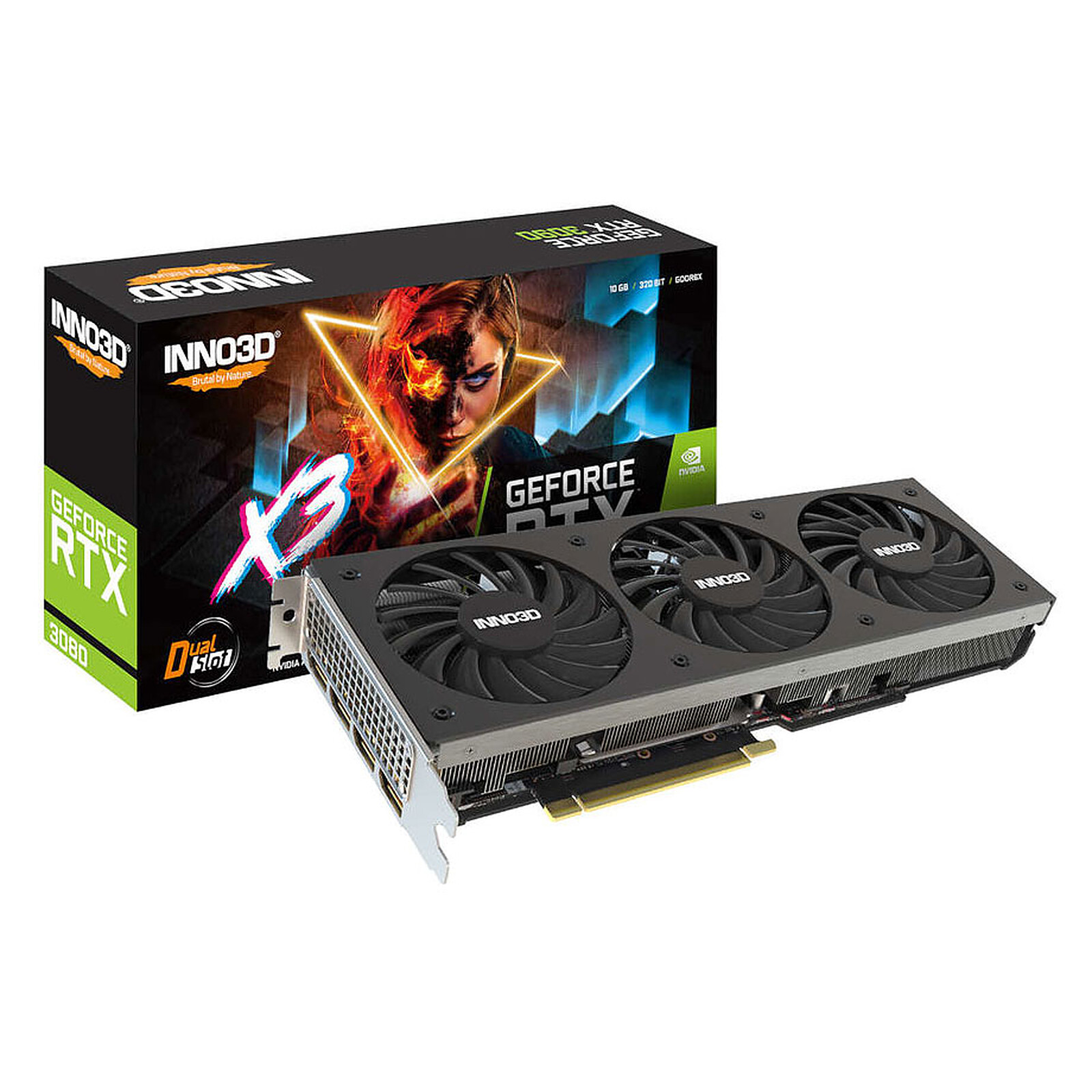 INNO3D GeForce RTX 3080 X3 OC LHR - Graphics card - LDLC 3-year