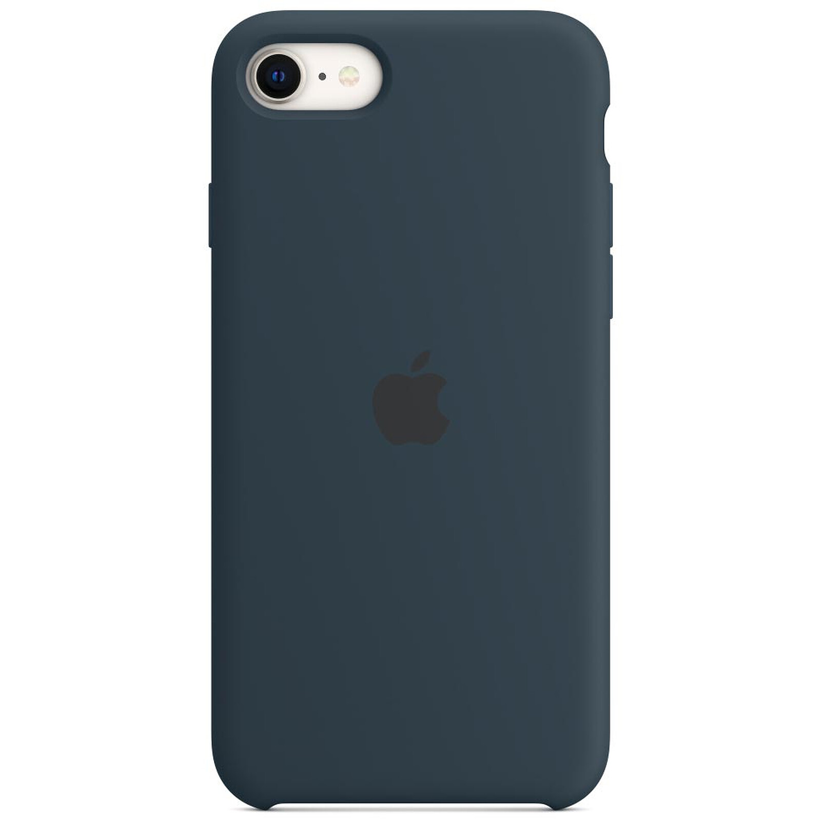 Funda de silicona para el iPhone SE de Apple, color azul abismo