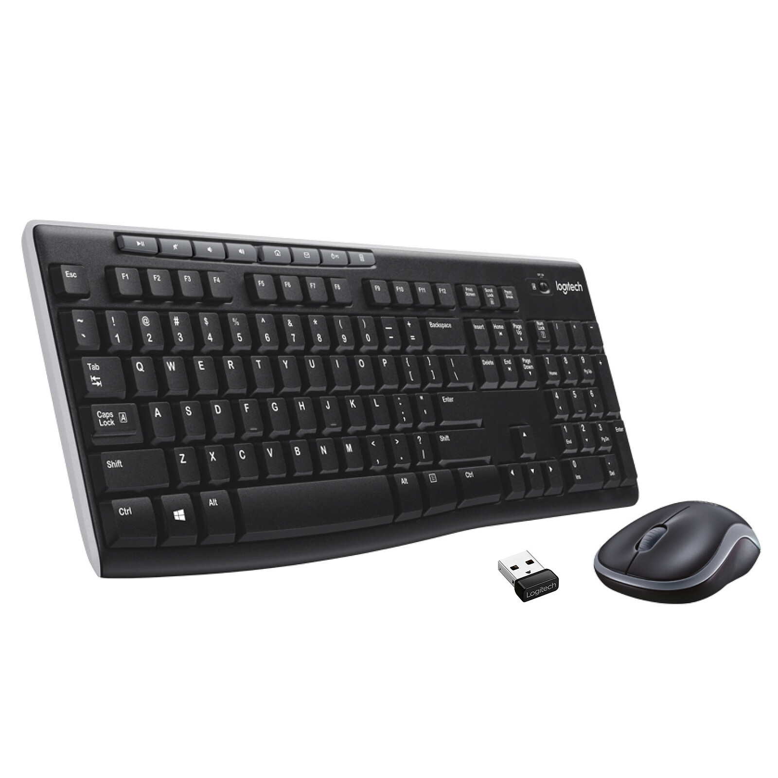 Logitech Wireless Desktop MK270 (AZERTY) (920-004510) - Achat Pack clavier  souris Logitech pour professionnels sur