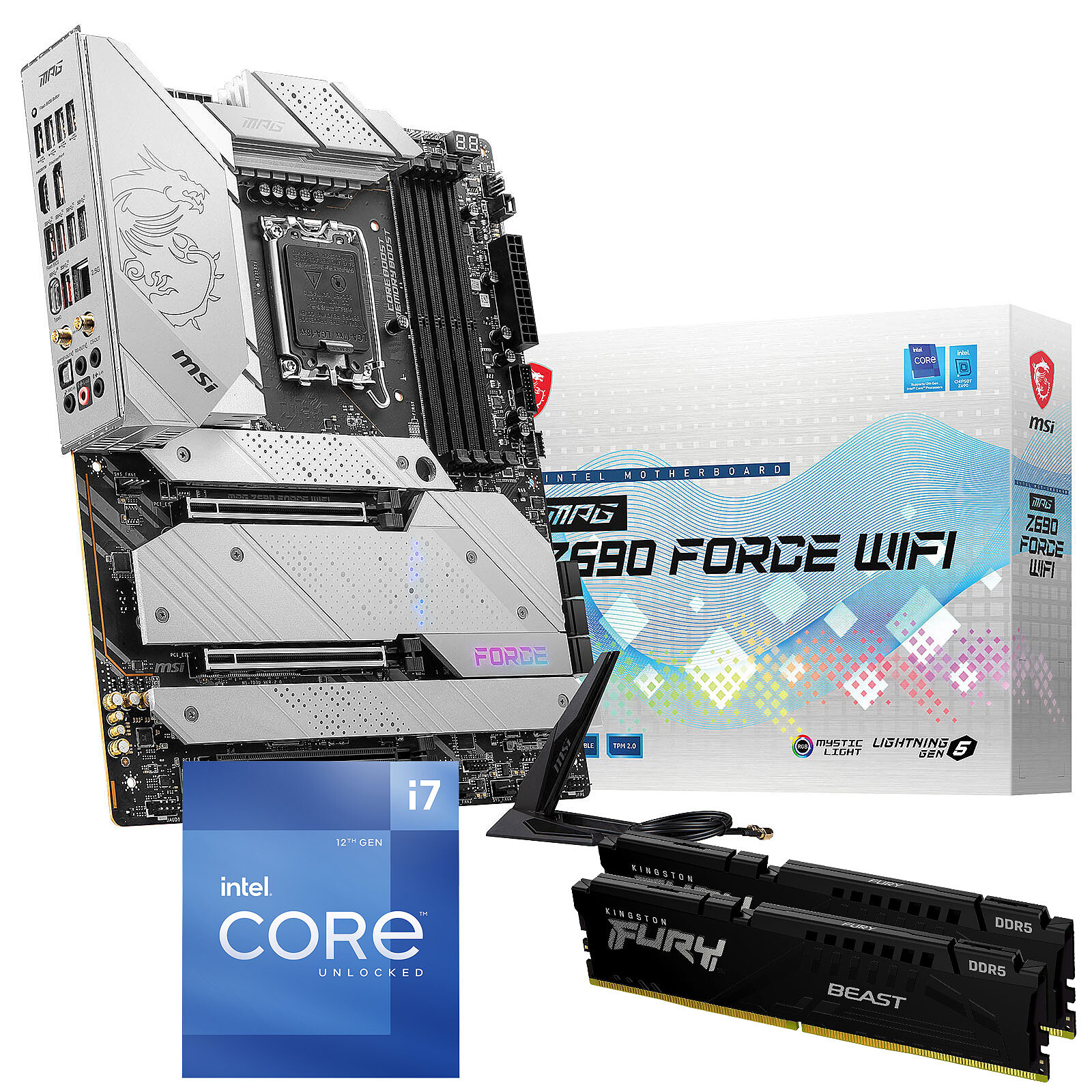 Kit Upgrade PC Intel Core i7-12700K 32 GB MSI MPG Z690 FORCE WIFI