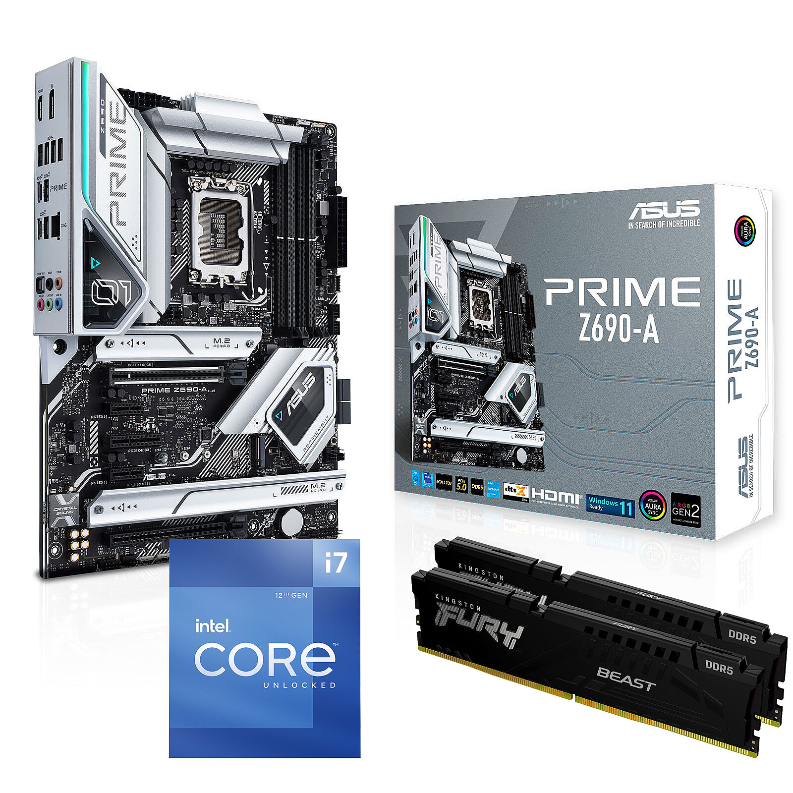 Kit Upgrade PC Intel Core i7-12700K 32 GB ASUS PRIME Z690-A - Kit upgrade  PC - Garantie 3 ans LDLC