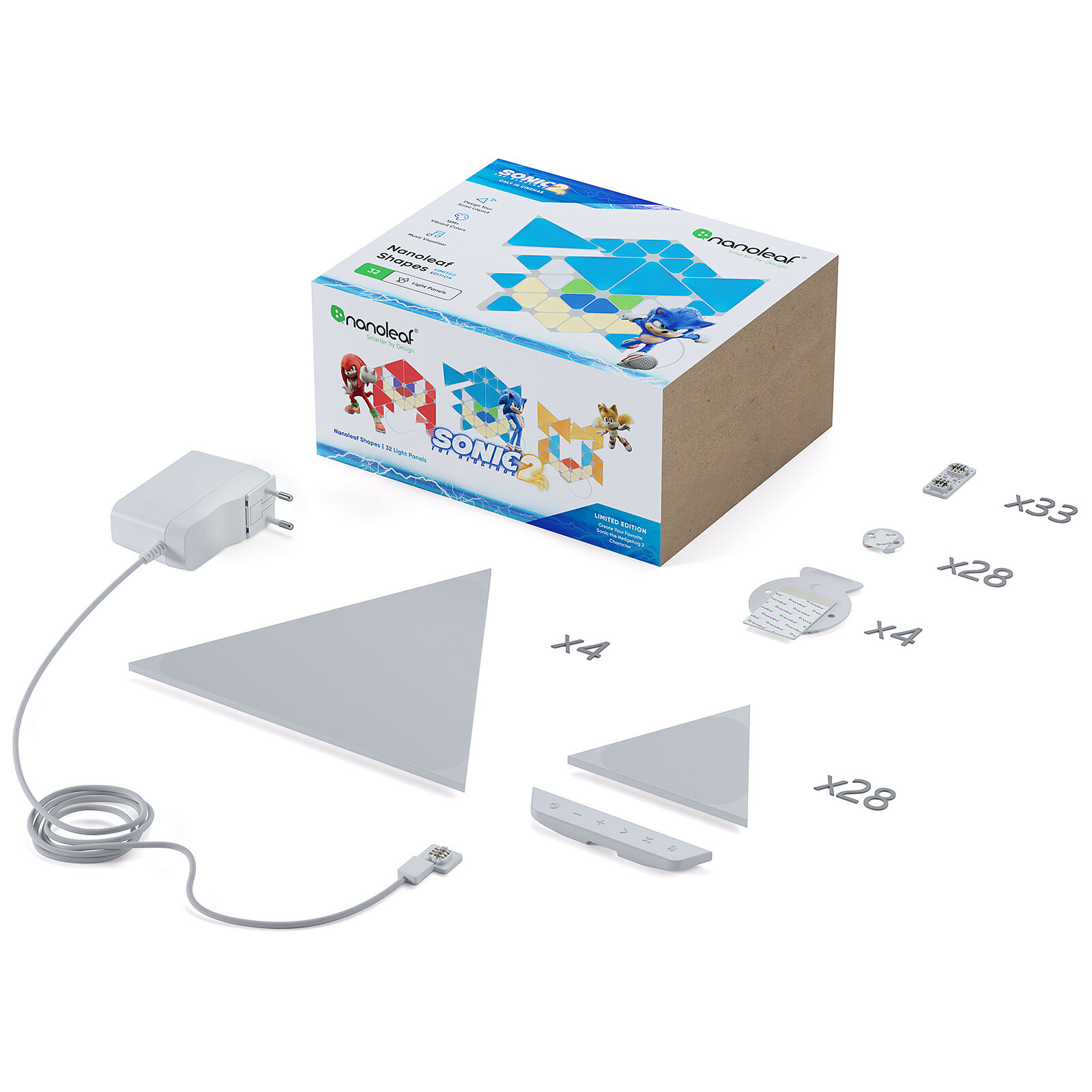 Nanoleaf Shapes Starter Kit Sonic Limited Edition (32 pièces) - Lampe  connectée - Garantie 3 ans LDLC