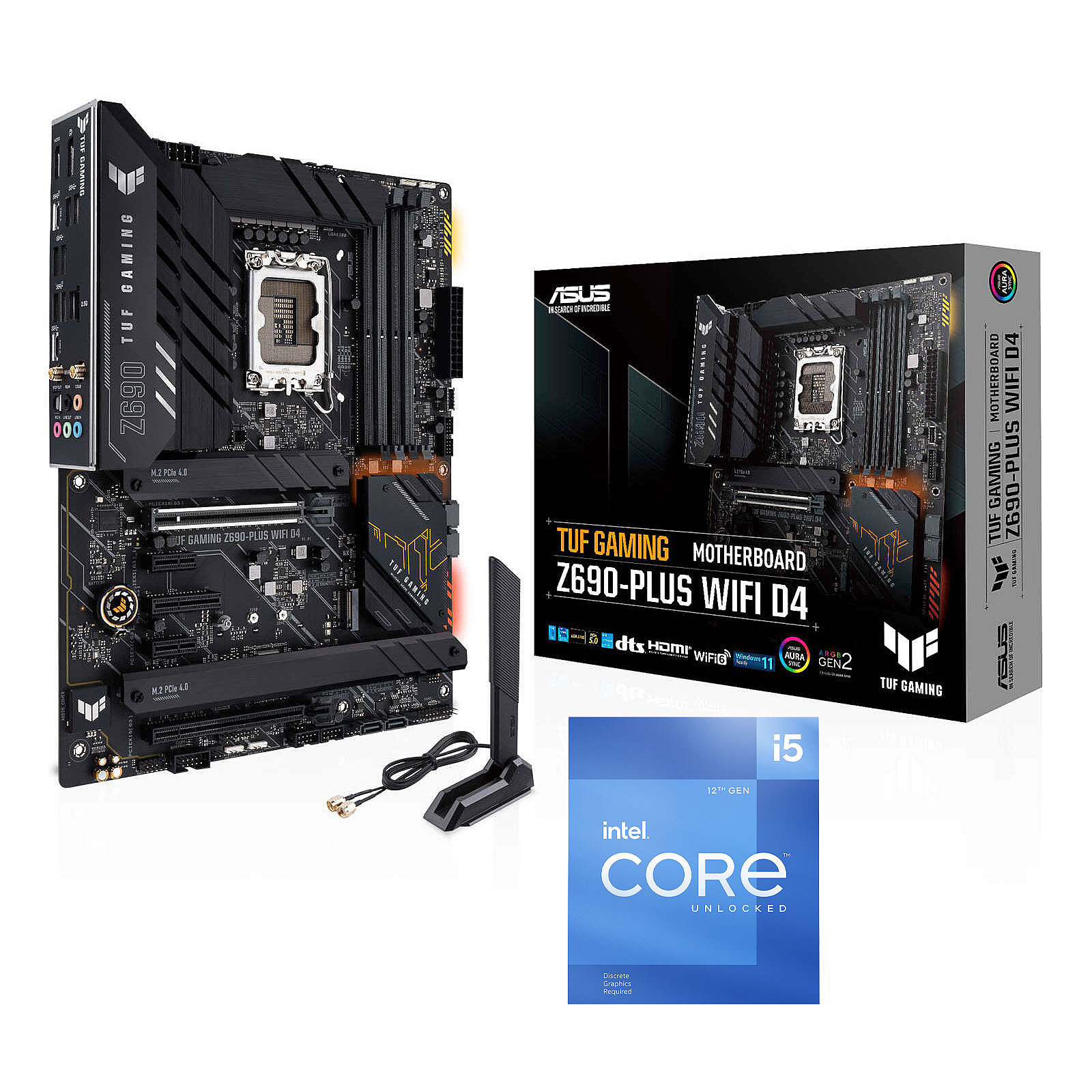 Kit Upgrade PC Intel Core i5-12600KF ASUS TUF GAMING Z690-PLUS WIFI D4 - Kit  upgrade PC - Garantie 3 ans LDLC