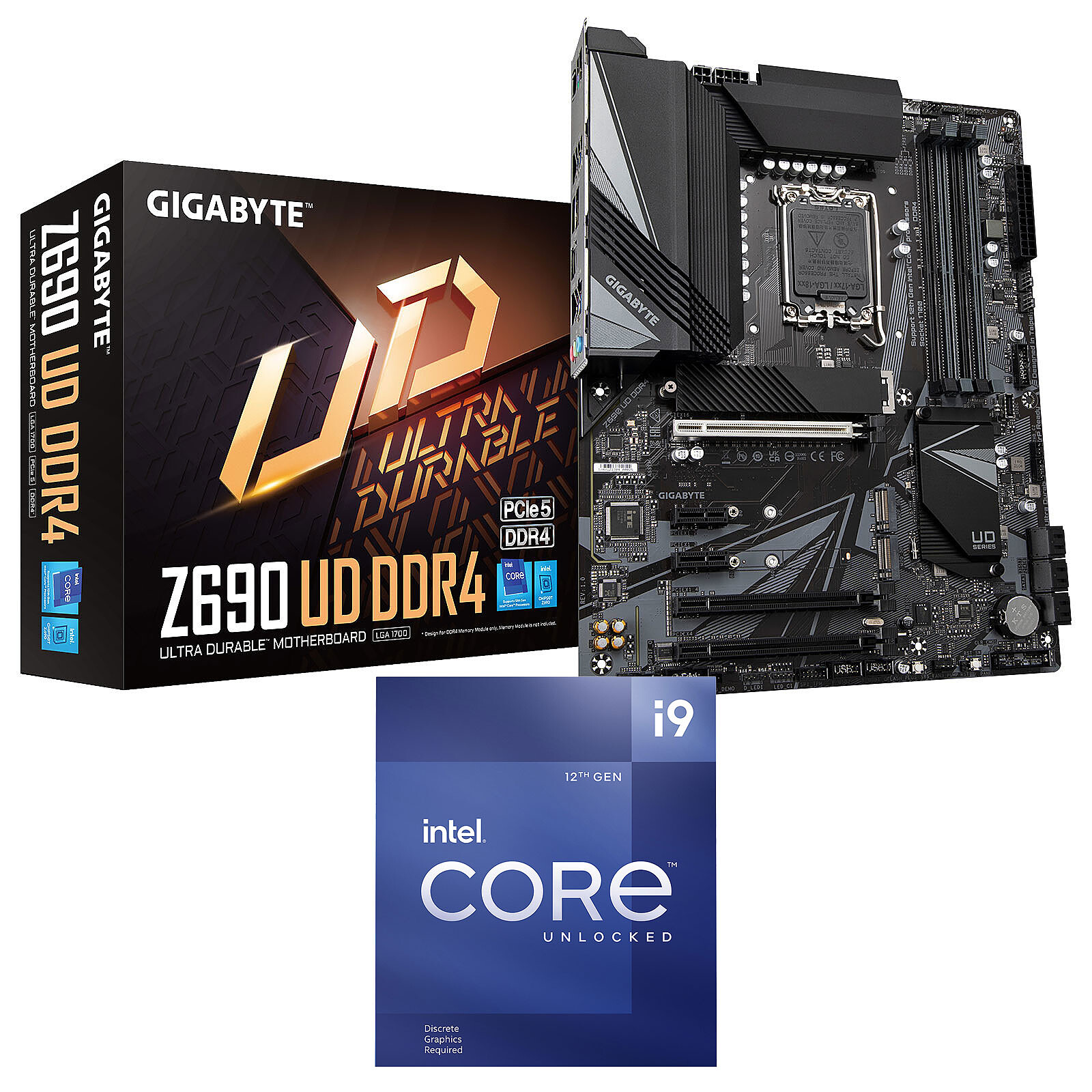 Kit Upgrade PC Intel Core i9-12900KF Gigabyte Z690 UD DDR4 - Kit