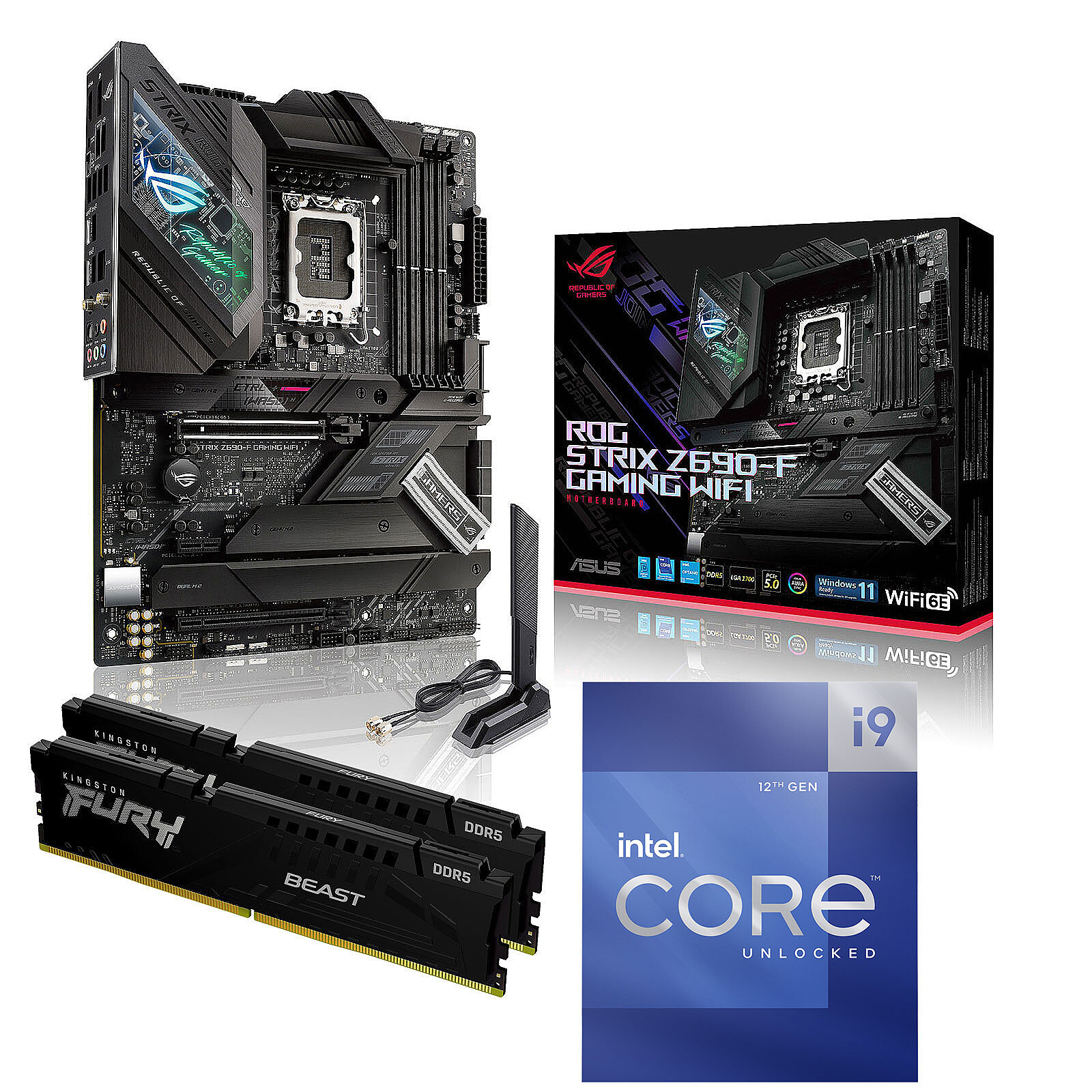 Kit Upgrade PC Core i9-12900K 32 GB ASUS ROG STRIX Z690-F GAMING WIFI - Kit  upgrade PC - Garantie 3 ans LDLC