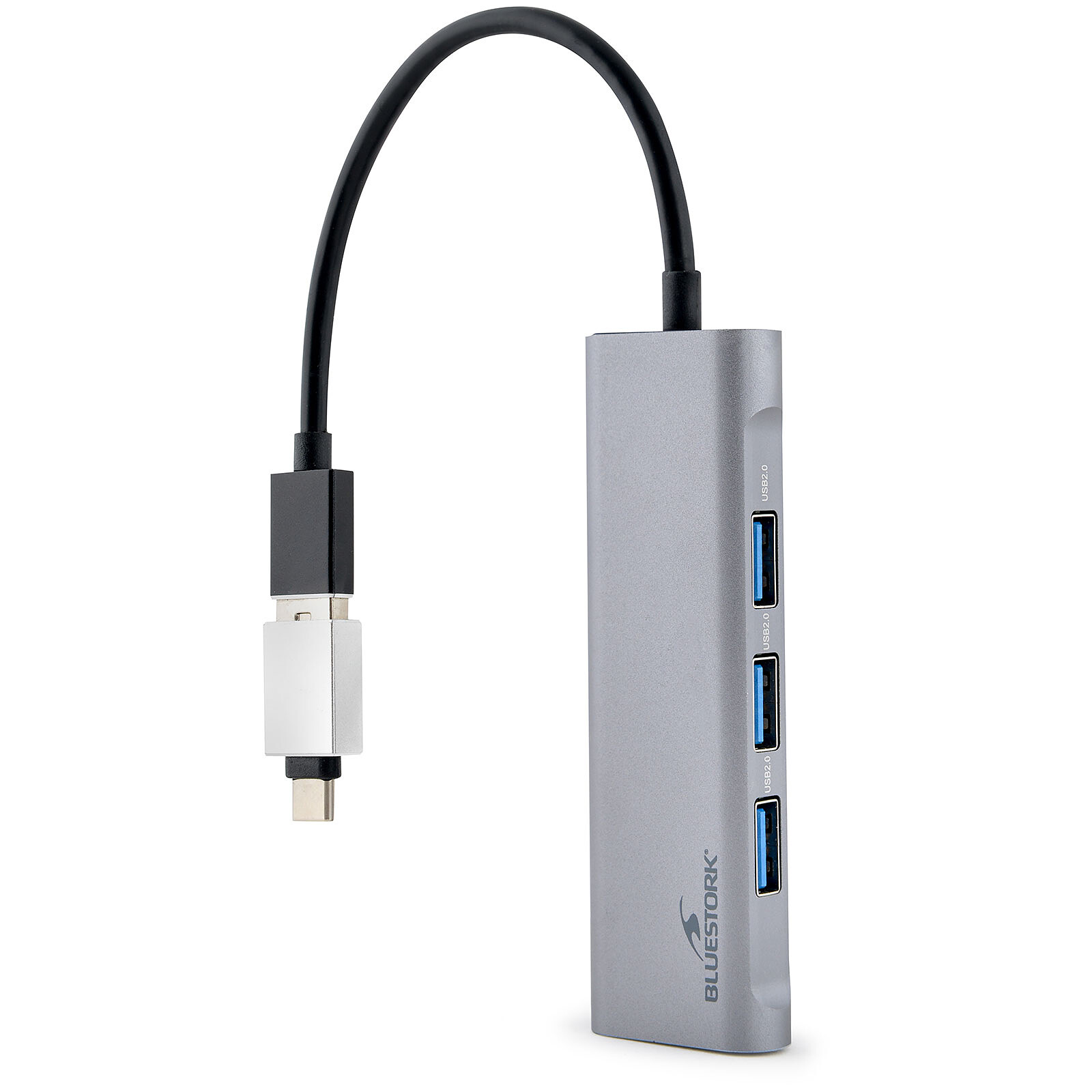 Nedis Commutateur USB 2 ports Métal Noir - Hub USB - Garantie 3