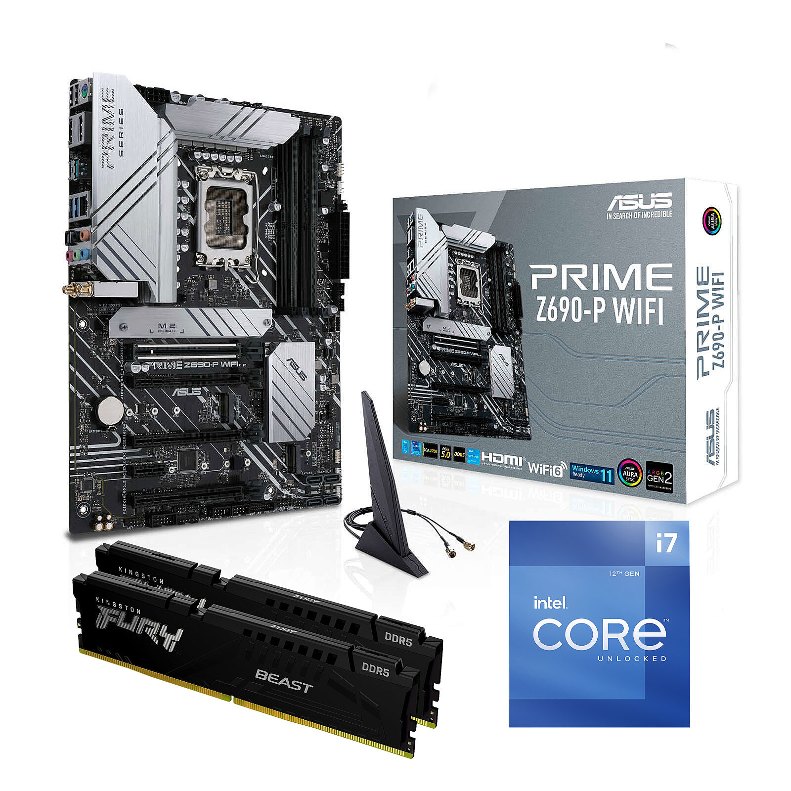 PC Upgrade Bundle Intel Core i7-12700K 32 GB ASUS PRIME Z690-P 