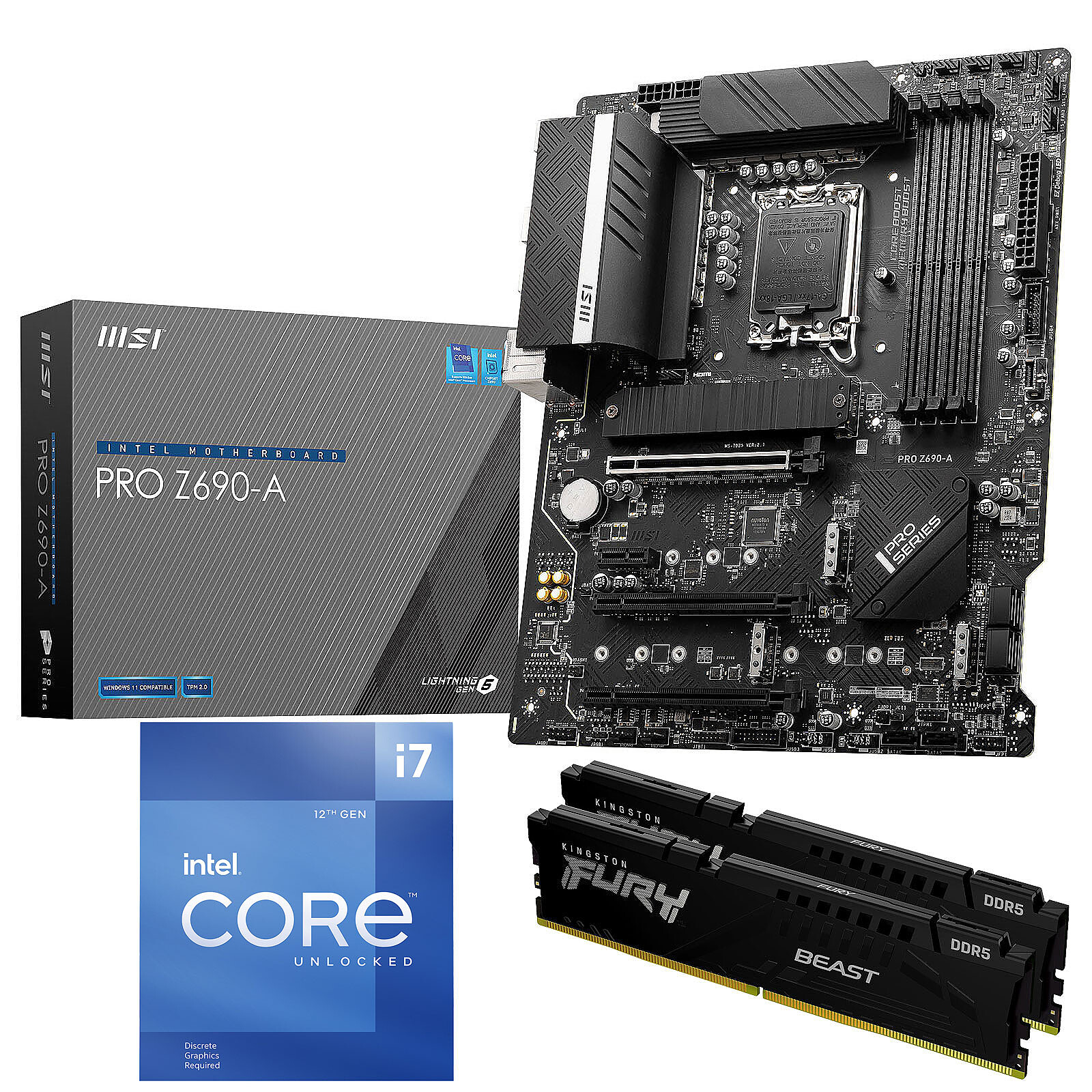 Intel Core i7 13700KF - Asus Z790 - RAM 32 Go DDR5 - Kit upgrade