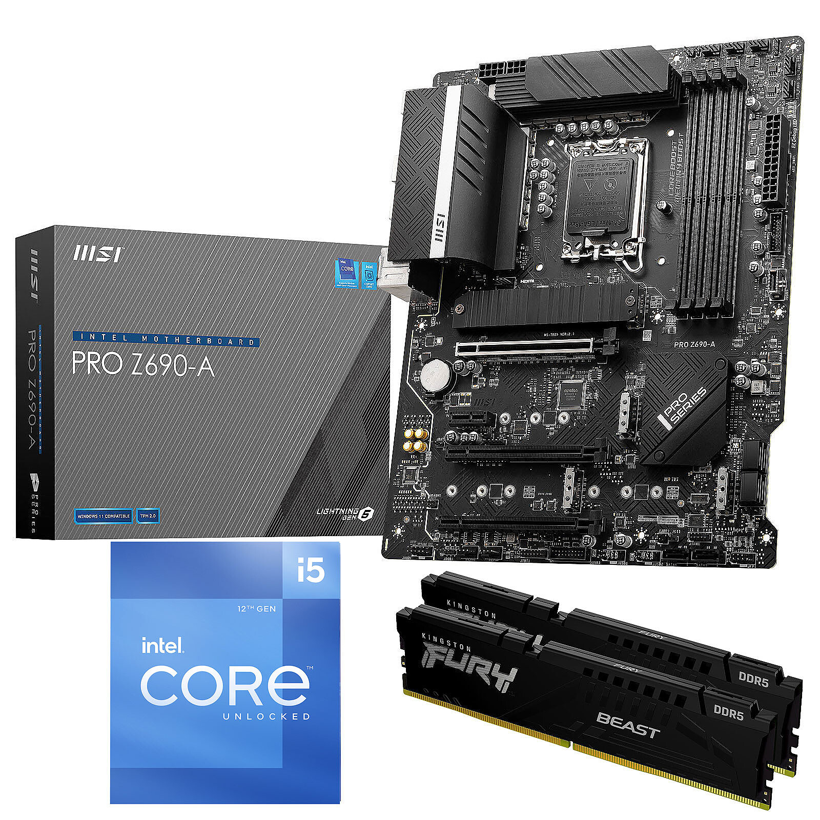 Intel Core i5-12600K 32 GB MSI PRO Z690-A DDR5 PC Upgrade Bundle - Upgrade  bundles - LDLC 3-year warranty
