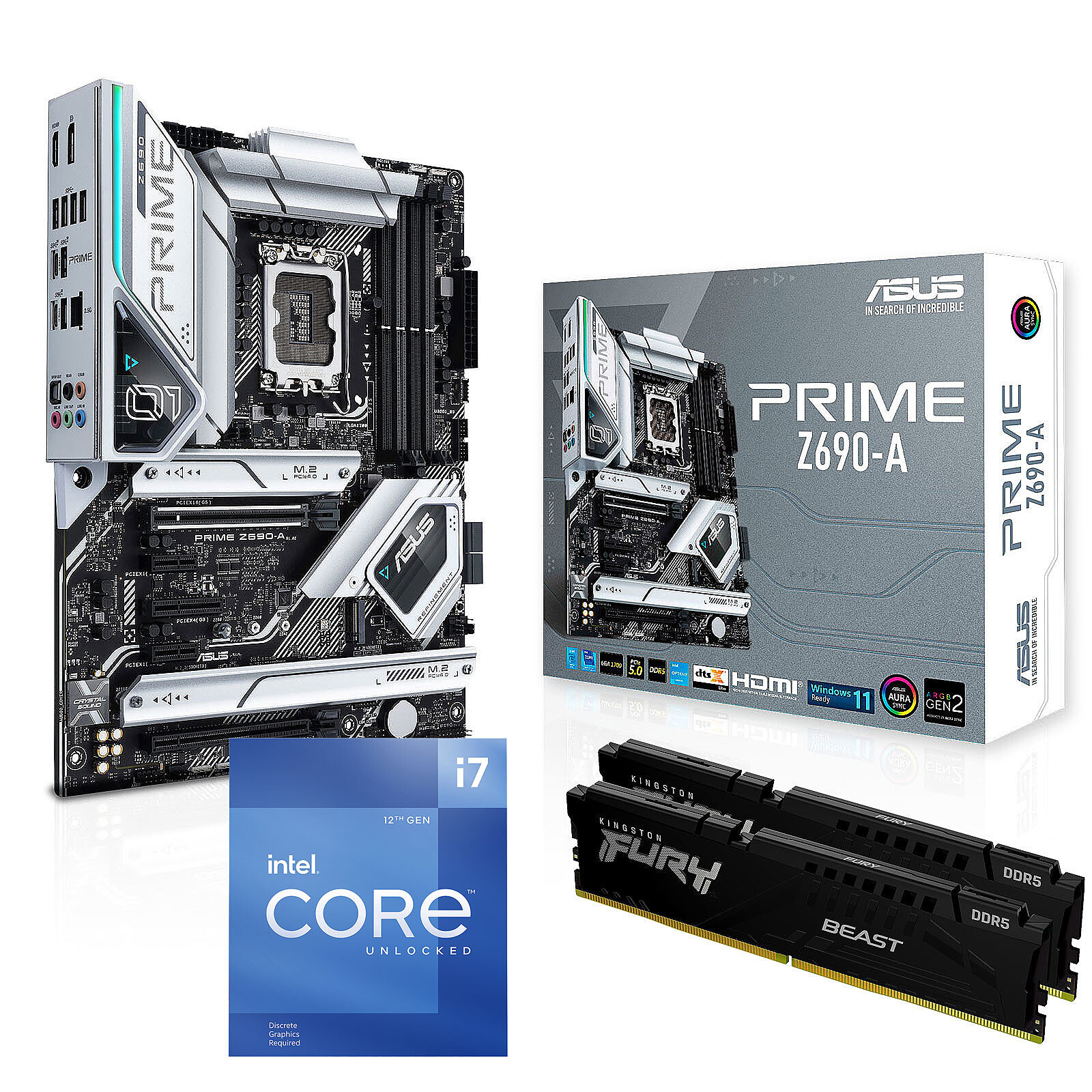 Kit Upgrade PC Intel Core i7-12700KF ASUS PRIME Z690-P D4 - Kit