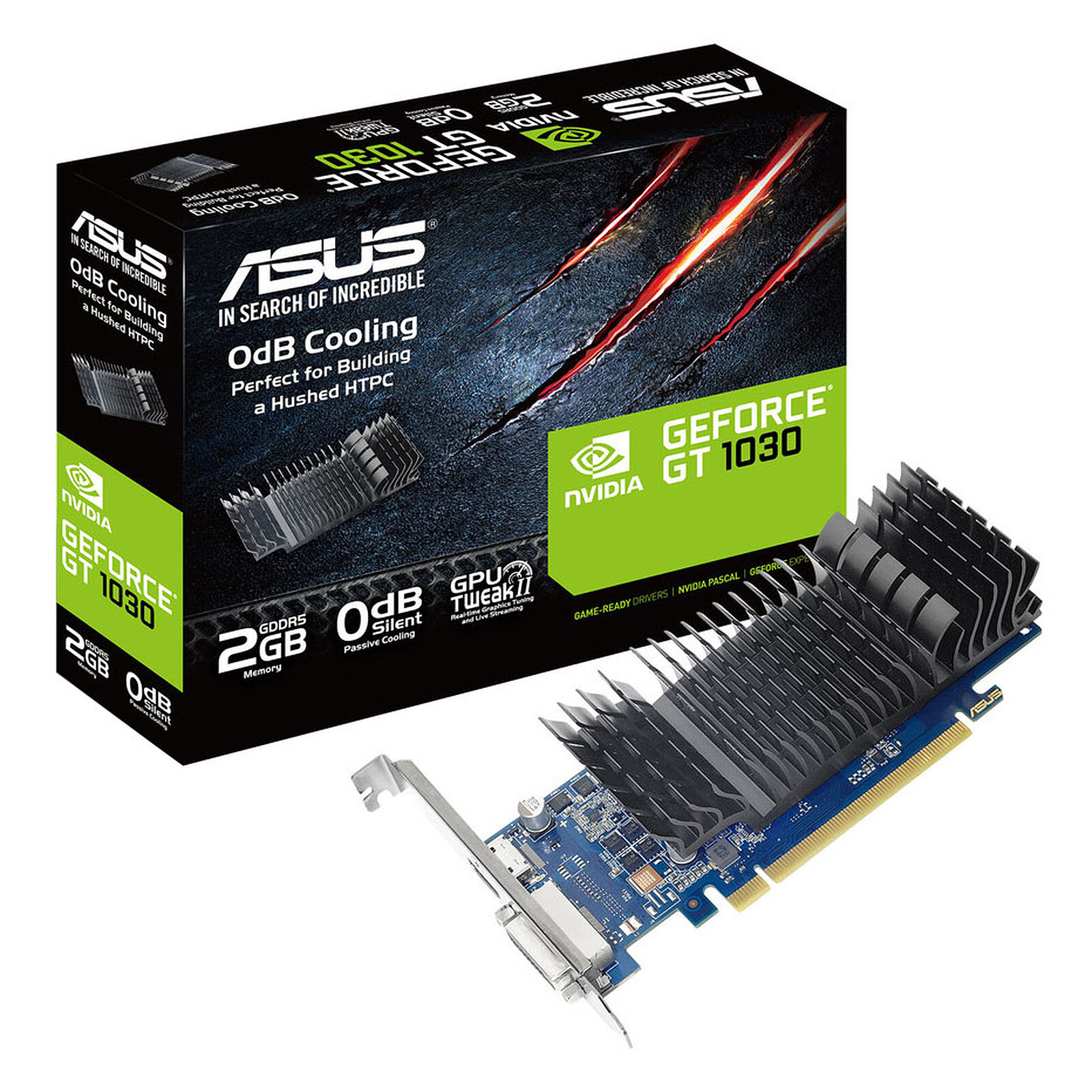 ASUS GeForce GT 1030 2 Go LP - GT1030-SL-2G-BRK - Carte graphique ASUS sur  LDLC