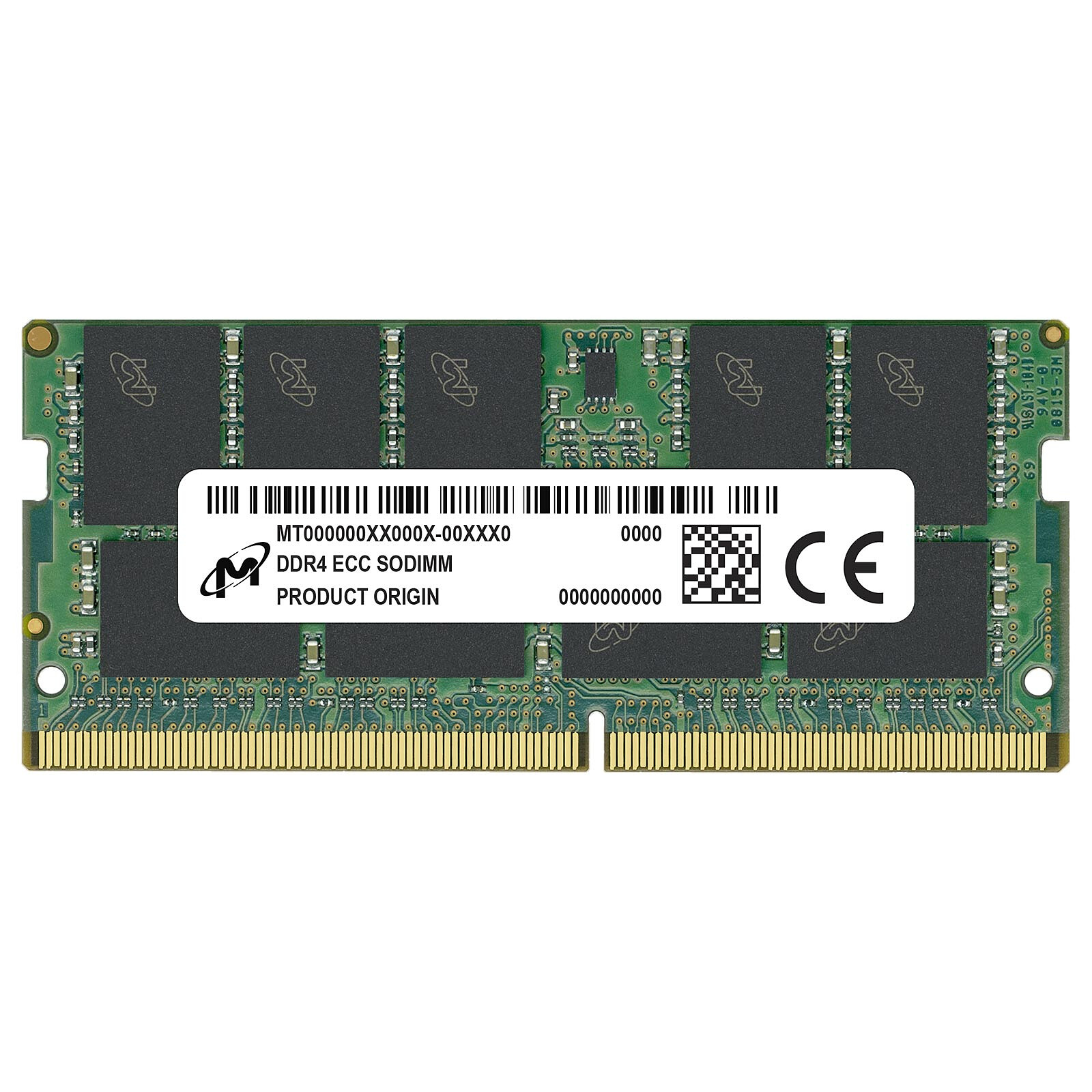 Micron SO-DIMM DDR4 ECC 16 Go 3200 MHz CL22 1Rx8 - Mémoire PC - LDLC