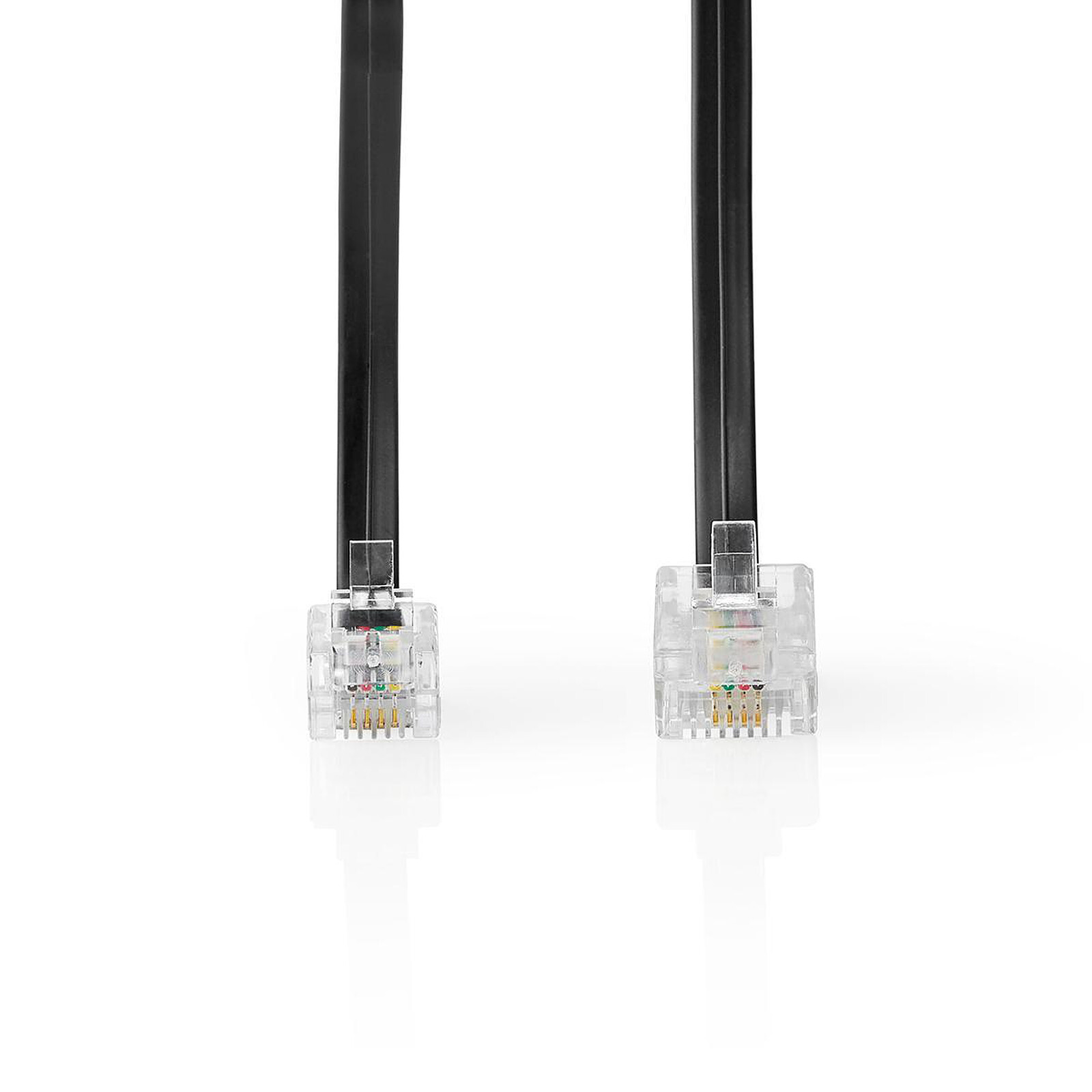 Nedis Câble de télécommunication RJ11 vers RJ45 5m (Noir) - Câble RJ45 -  Garantie 3 ans LDLC