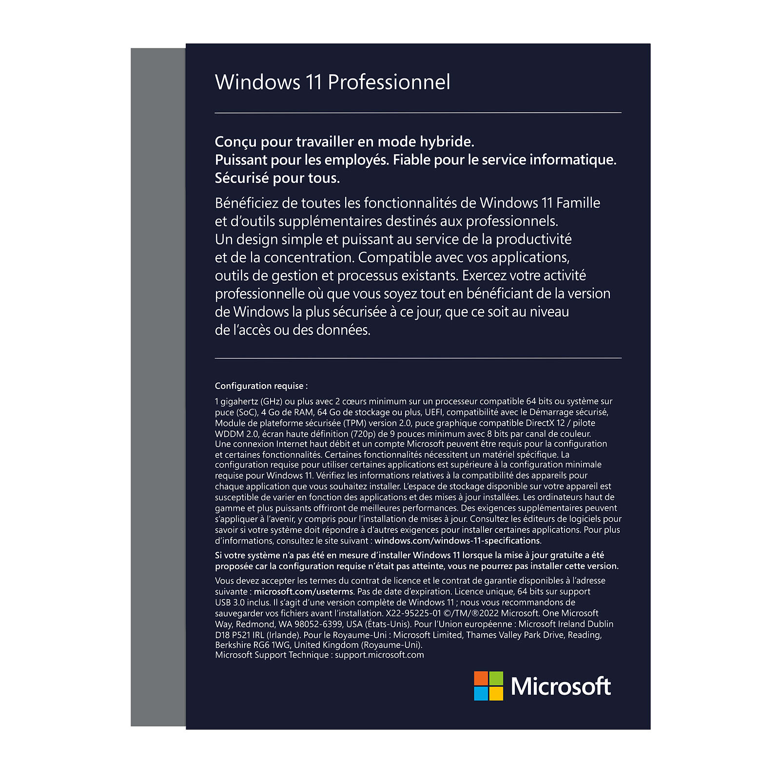Microsoft Windows 11 Professionnel (Pro) - 64 bits - Clé licence à  télécharger - La Poste