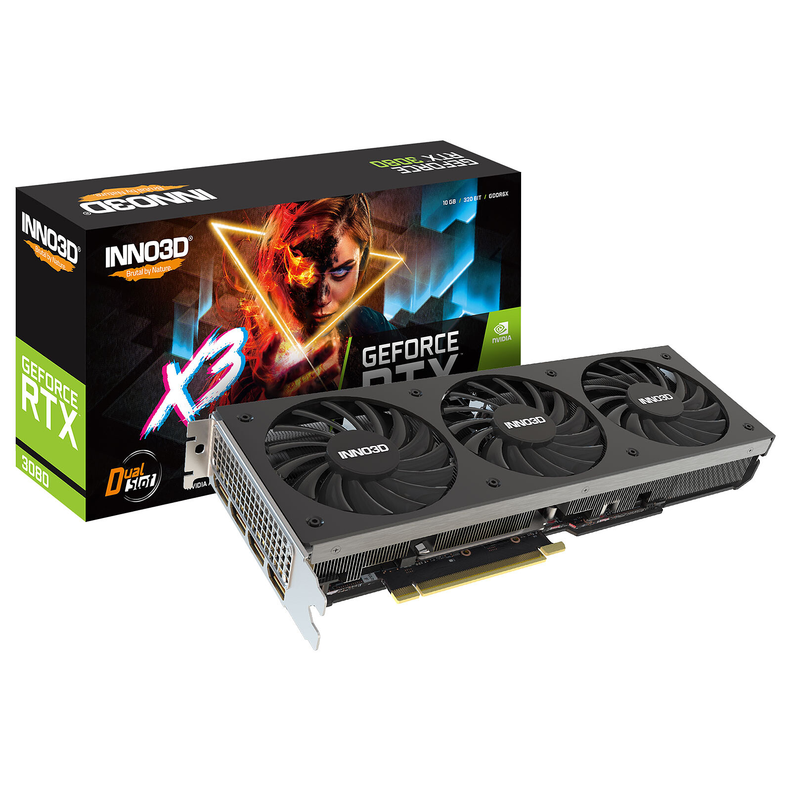 INNO3D GeForce RTX 3080 X3 LHR - Graphics card - LDLC 3-year ...