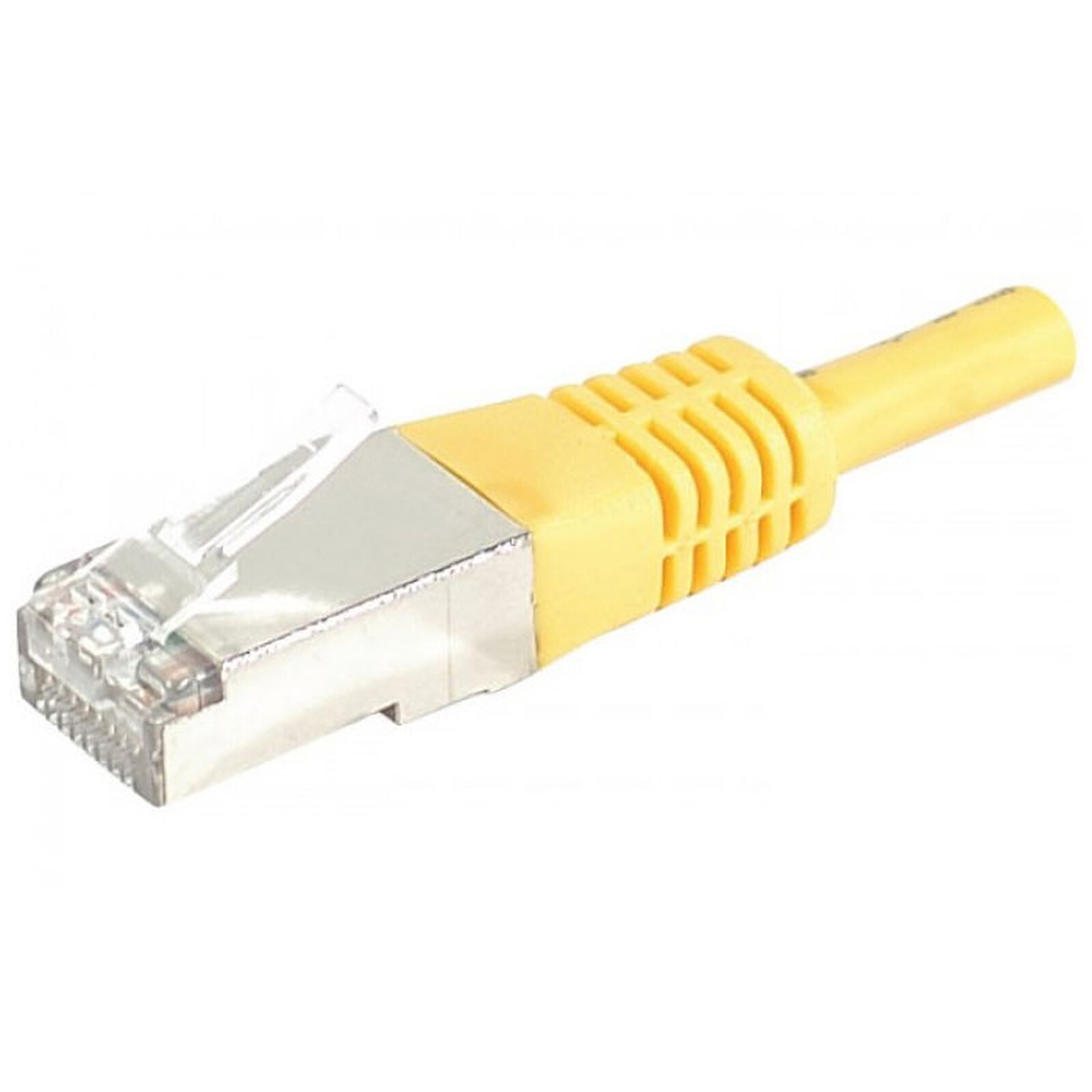 Câble réseau Ethernet (RJ45) résistant gris catégorie 6A S/FTP