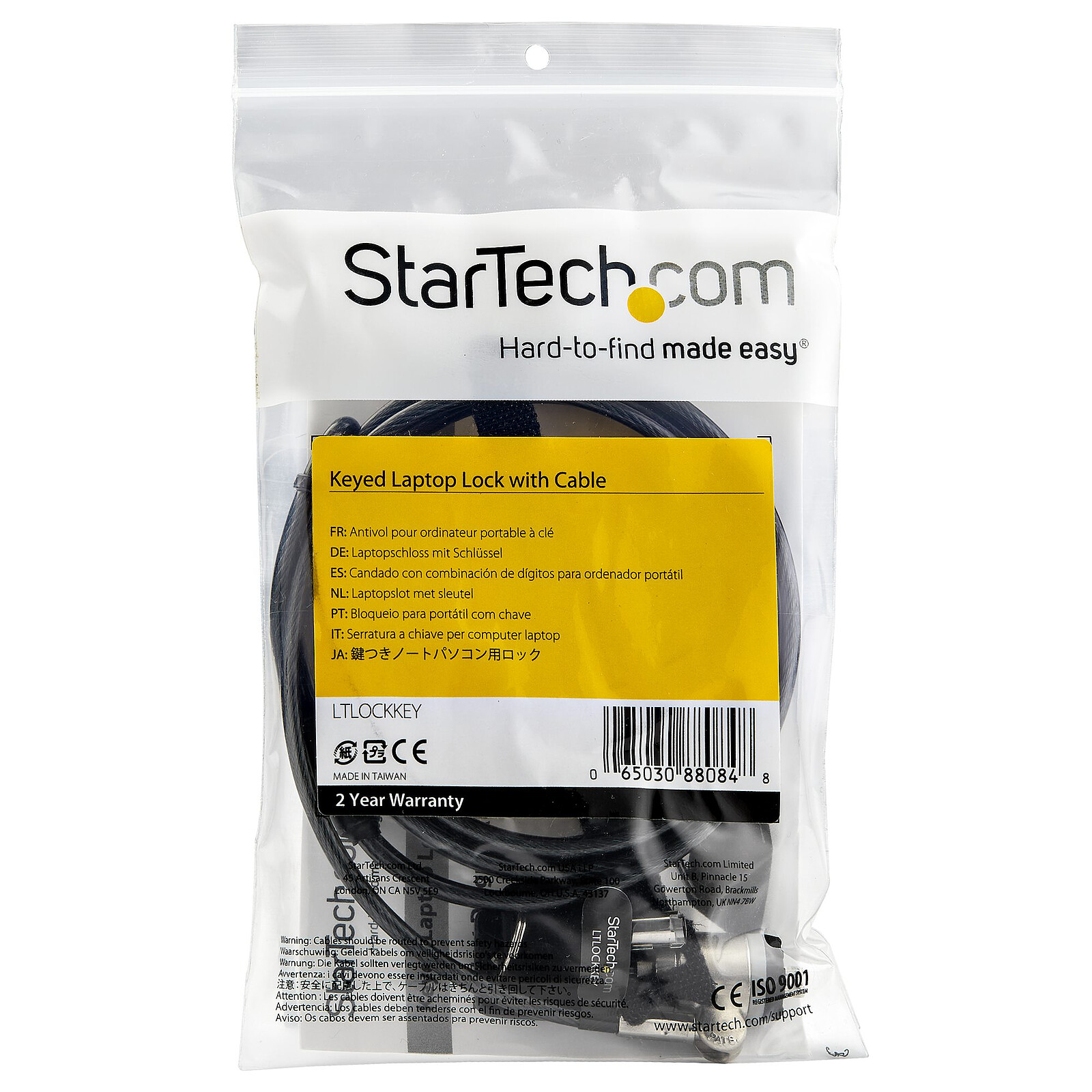 StarTech.com C‎âble antivol pour ordinateur portable - 2 m