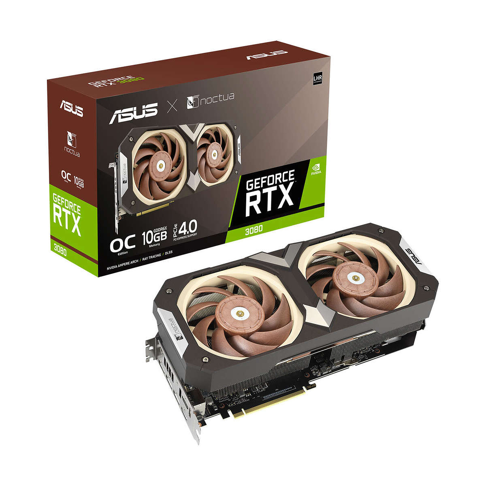 ASUS GeForce RTX 3080 O10G NOCTUA (LHR) - Graphics card - LDLC 