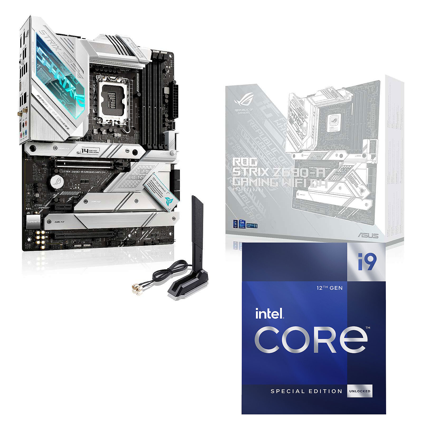 Intel Core i9-12900K, Core i5-12600K, Asus TUF Gaming Z690-Plus