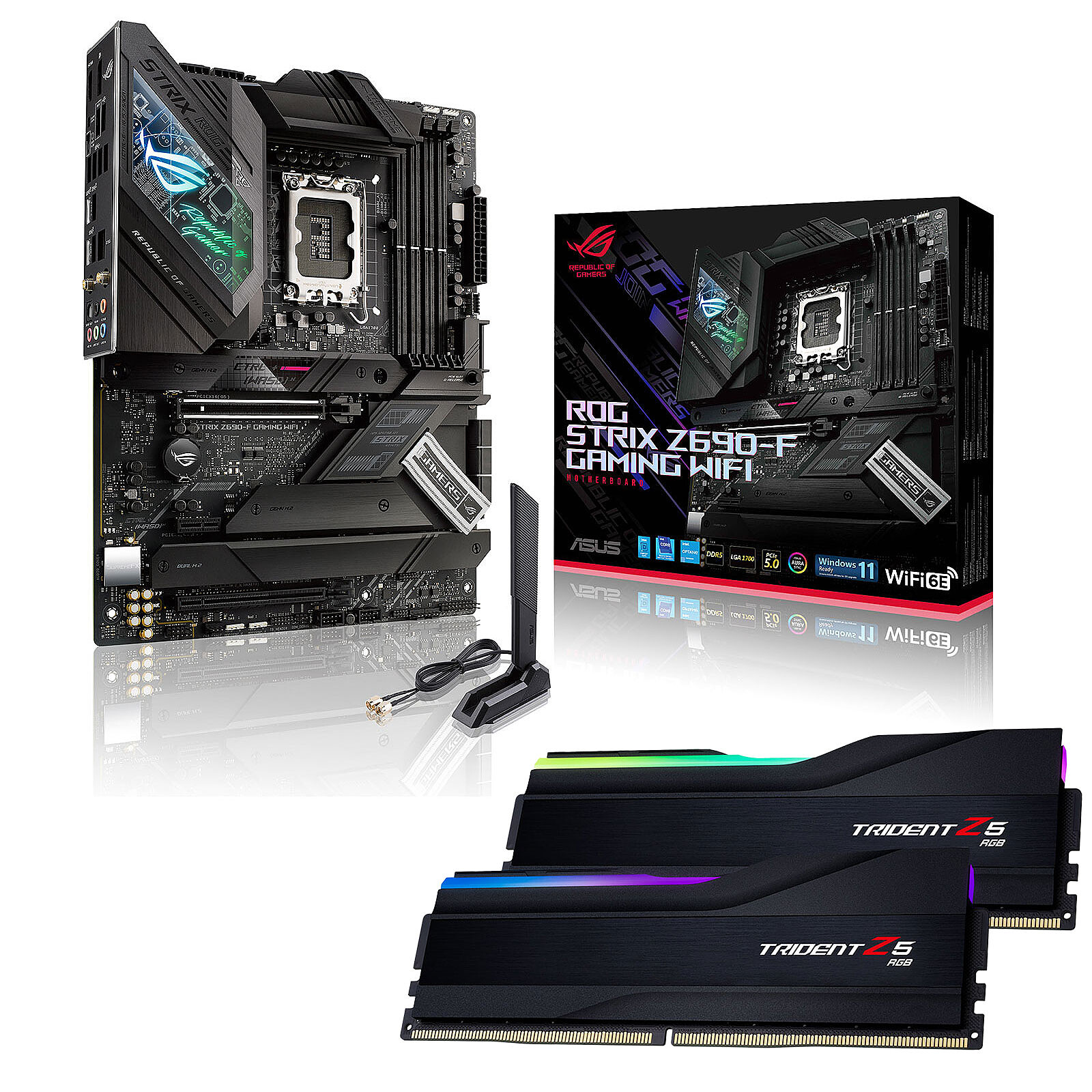 ASUS ROG STRIX Z690-F GAMING WIFI + G.Skill Trident Z5 RGB 32 GB