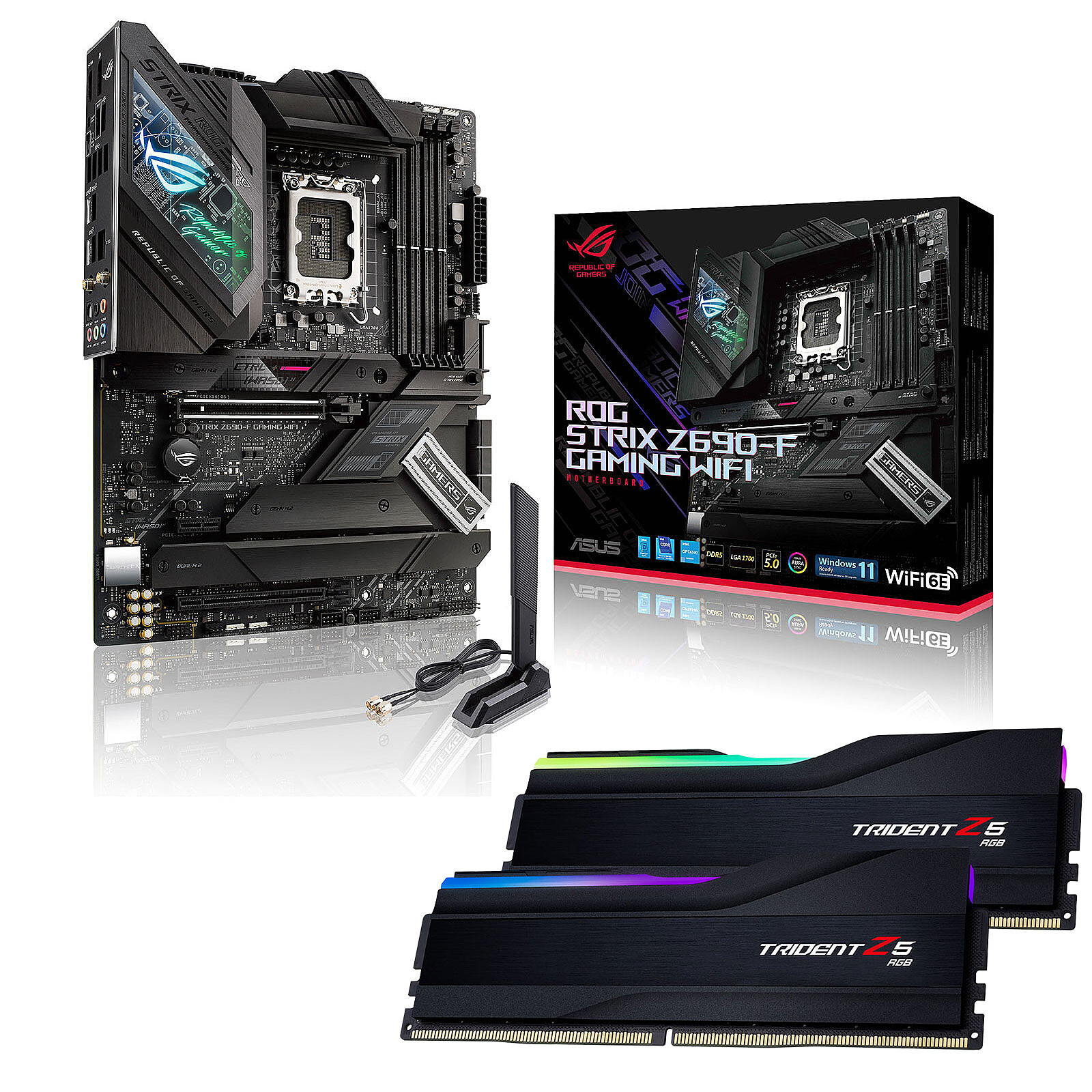 元気ASUS rogstrix Z690 F Gaming wifi ddr5 マザーボード