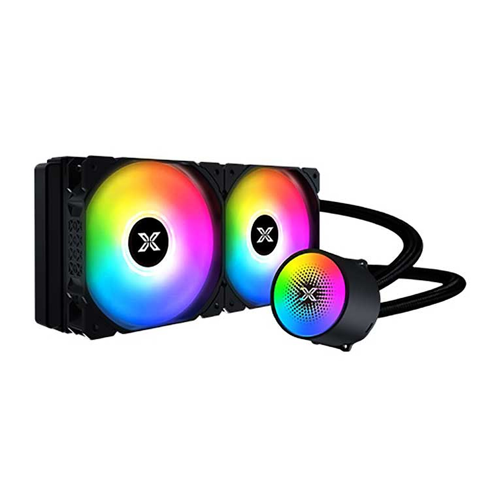 Ventilateur PC ARGB 90 Mm – Éclairage RGB Synchronisable, Contrôle Thermique, Faible Bruit – Pour Boîtier Bureau, Refroidissement Processeur