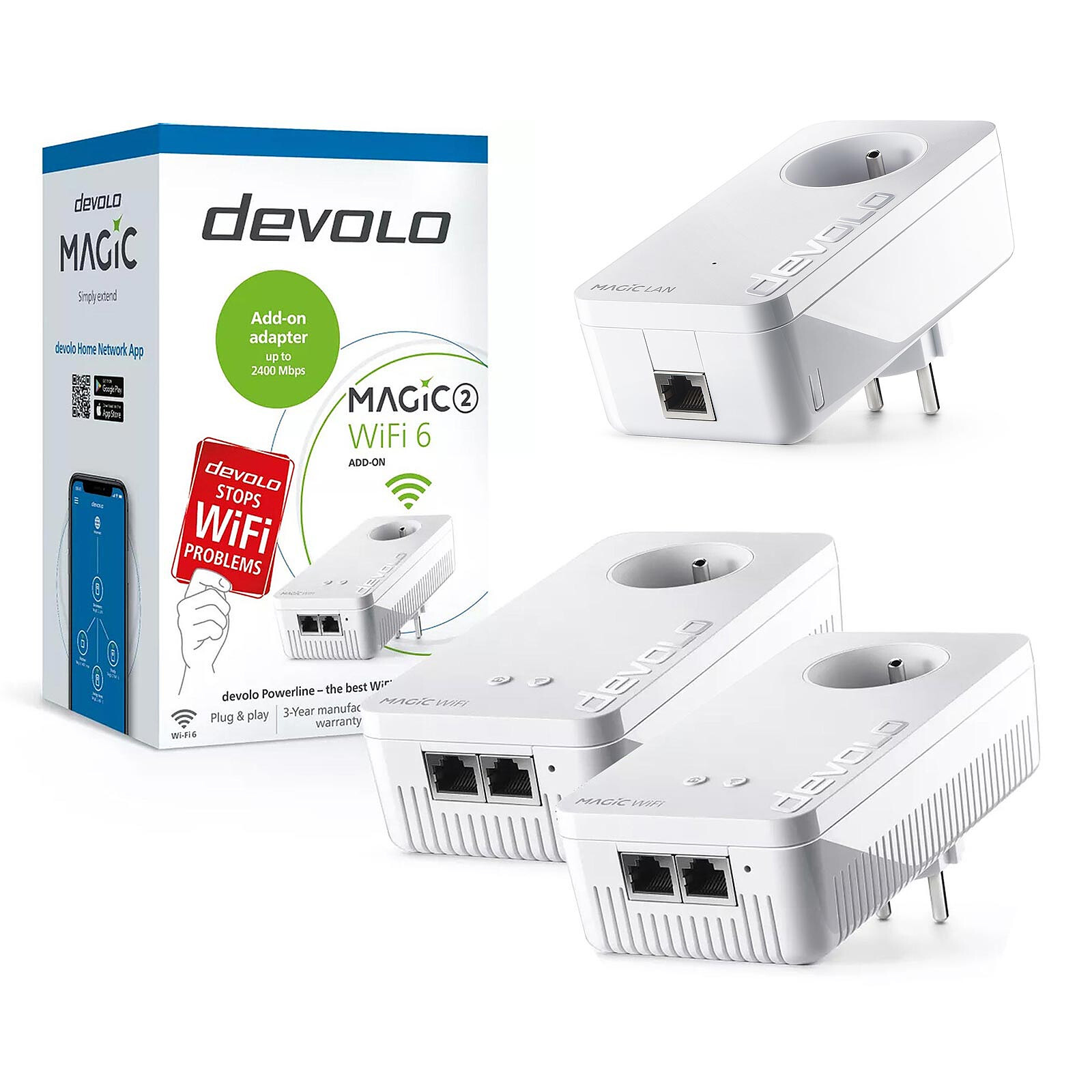 Kit adaptateur CPL multiroom WiFi Devolo Magic 1