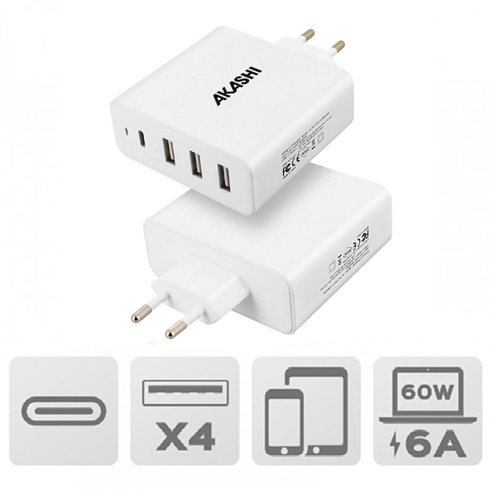 Cargador eléctrico doble USB (4.2 A) - USB - LDLC