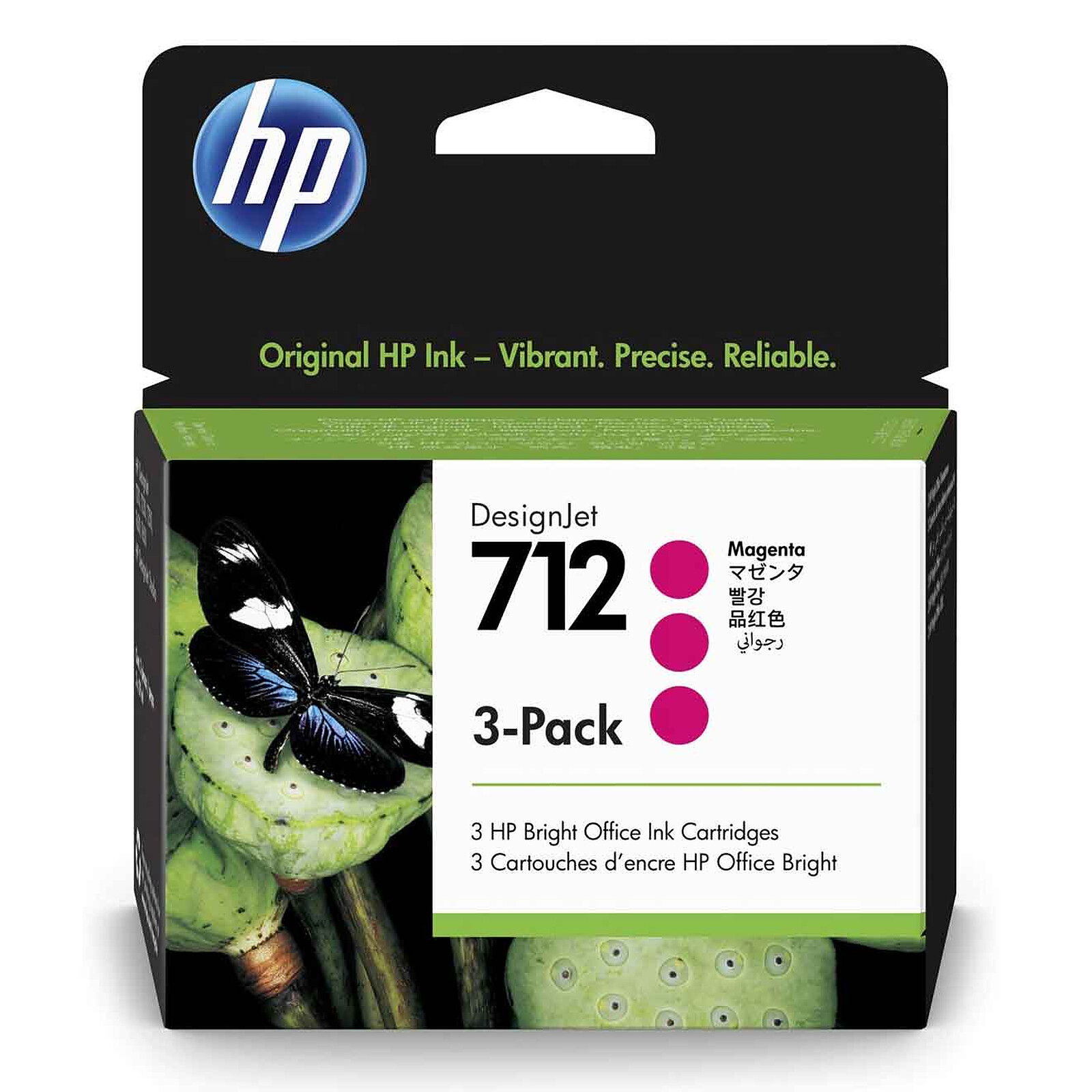 HP 912 Pack de 4 cartouches d'encre Noir/Cyan/Magenta/Jaune authentiques