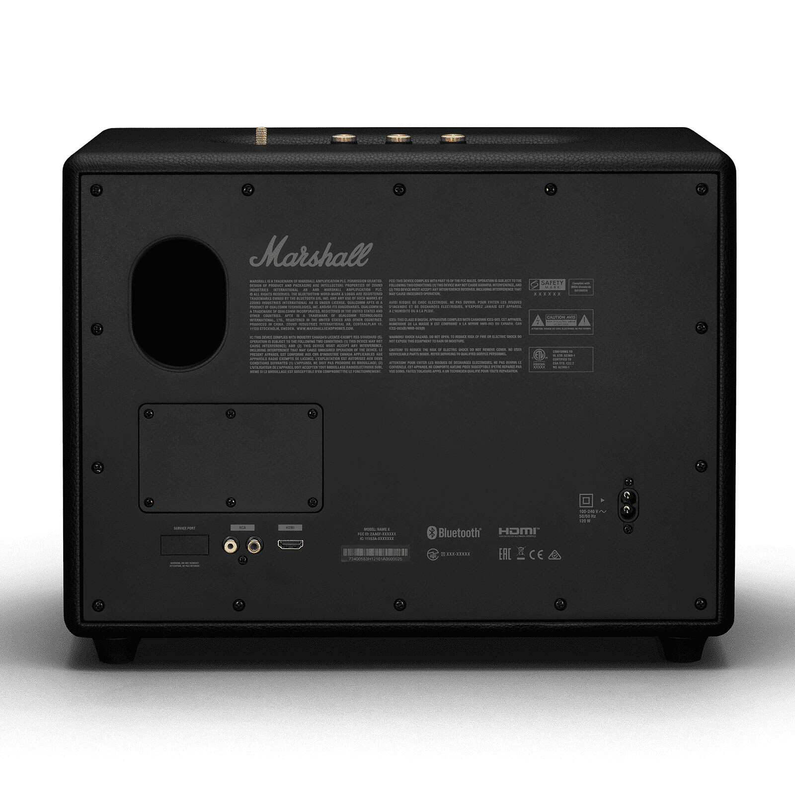 Marshall Woburn III Black - Bluetooth speaker - LDLC 3-year warranty
