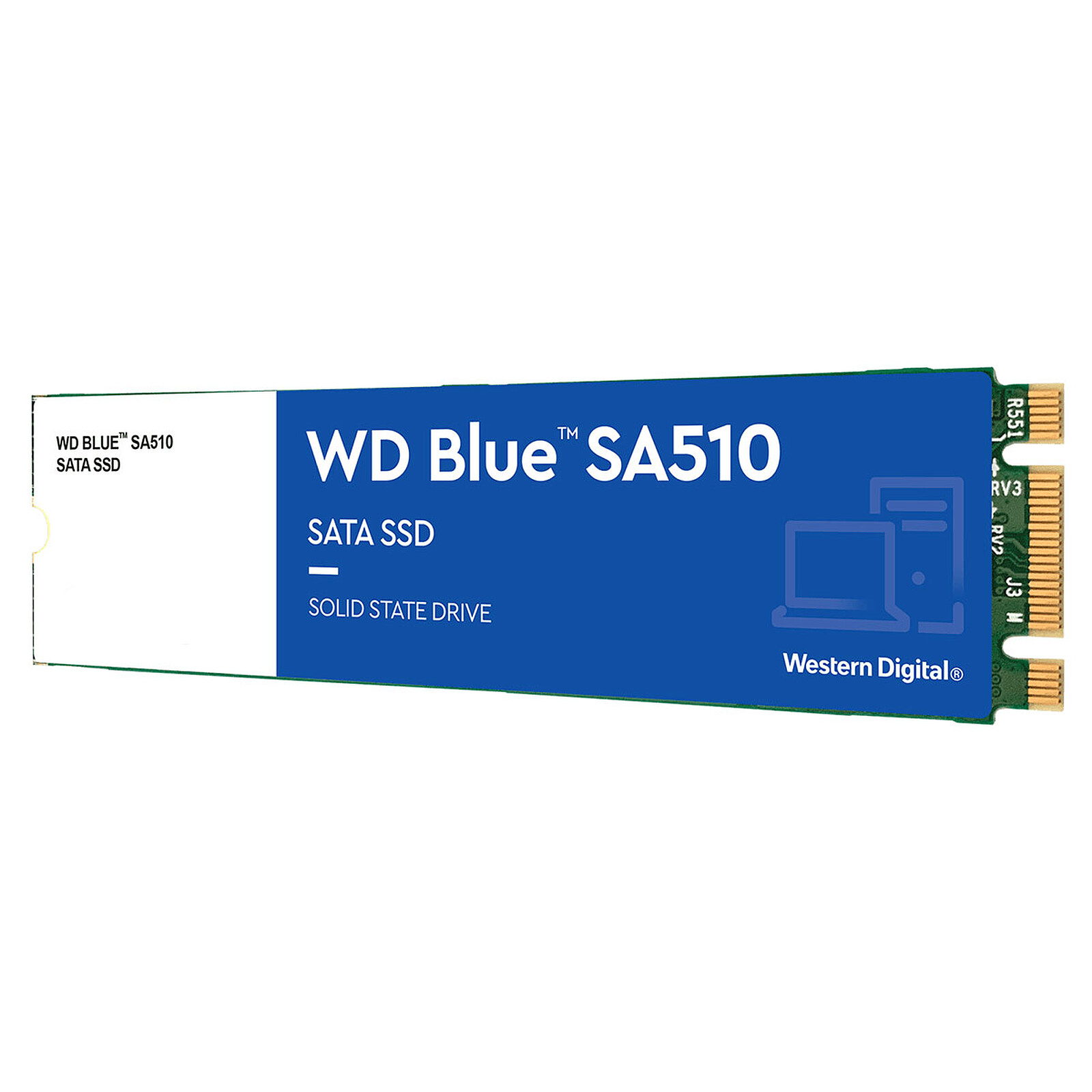WD Disque Dur SSD SA510 Sata 500GB Bleu