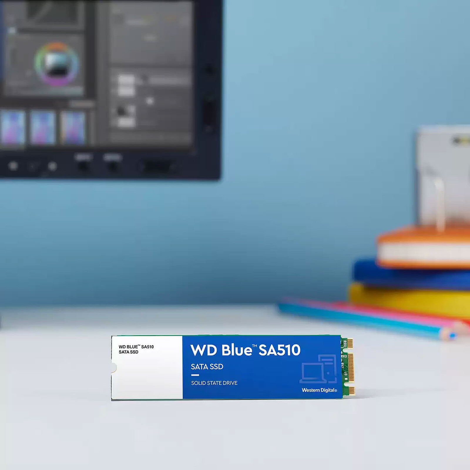 Où Trouver Western Digital - WD Blue SSD - SSD Interne 1To M.2 SATA 3D NAND  Le Moins Cher