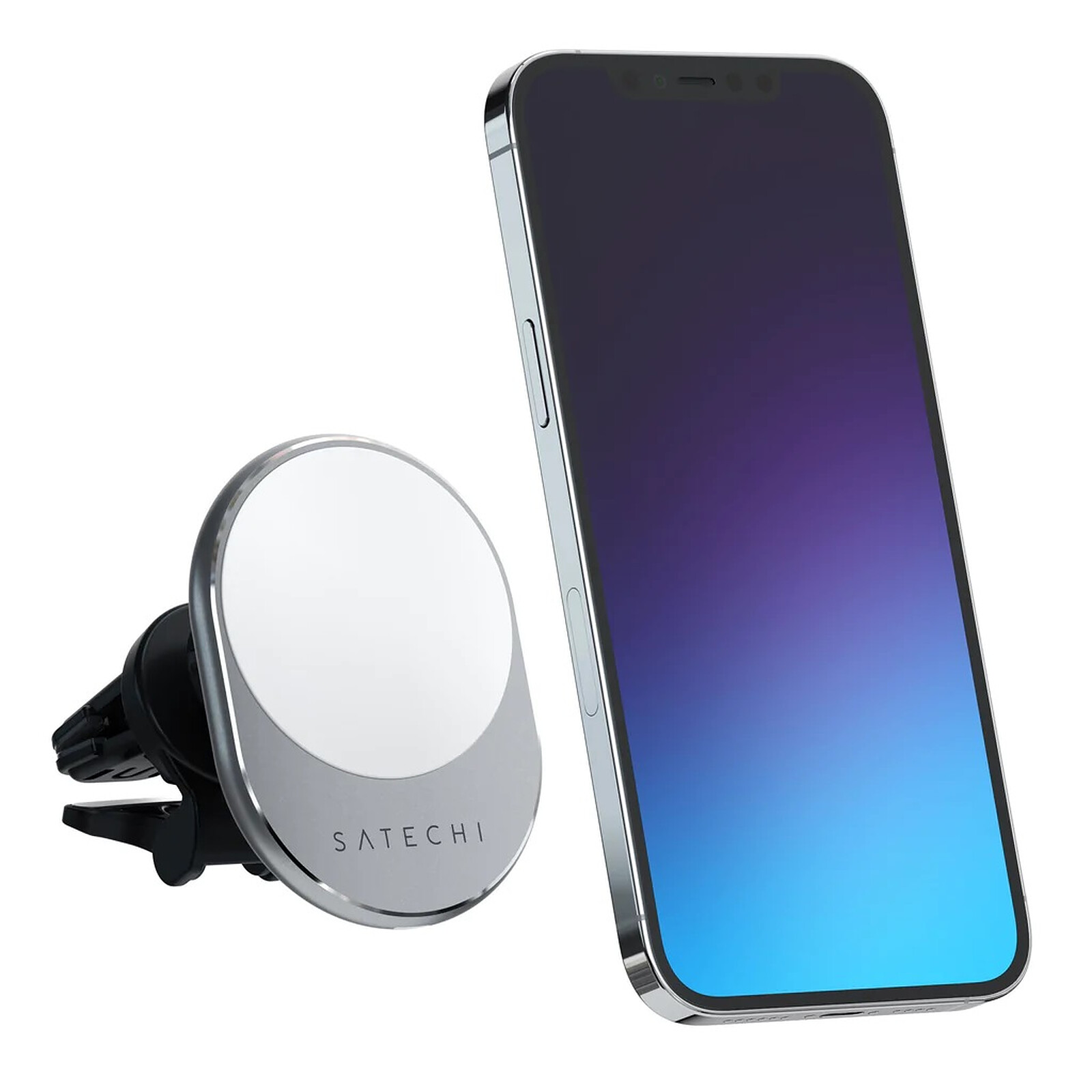 Satechi Chargeur MagSafe iPhone 7.5W Charge Rapide Câble USB-C 1.5m Gris /  Blanc - Chargeur téléphone - LDLC