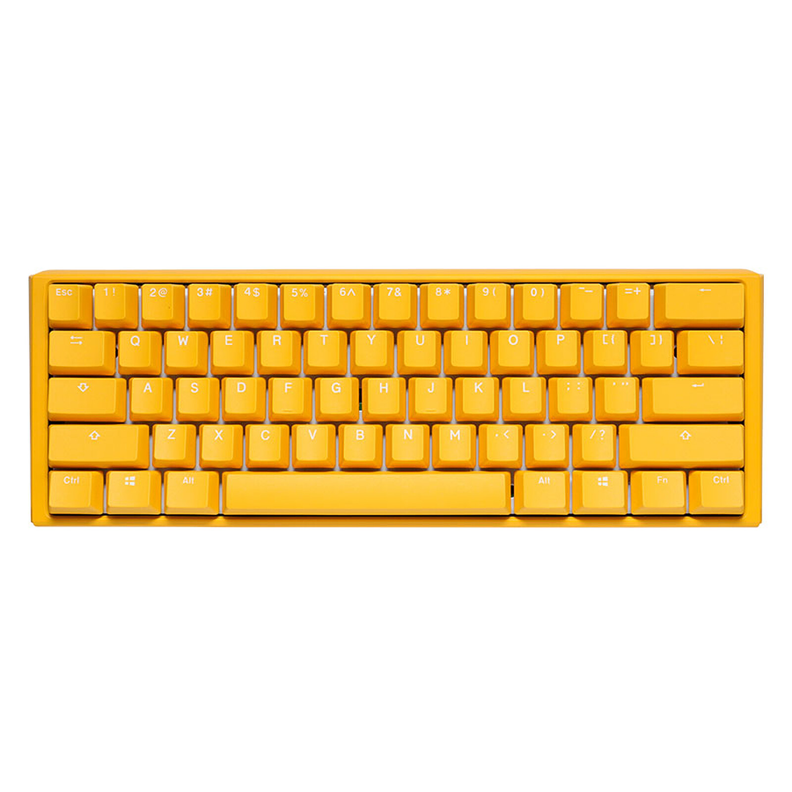 Ducky Channel One 3 Mini Yellow (Cherry MX Silent Red) - Clavier